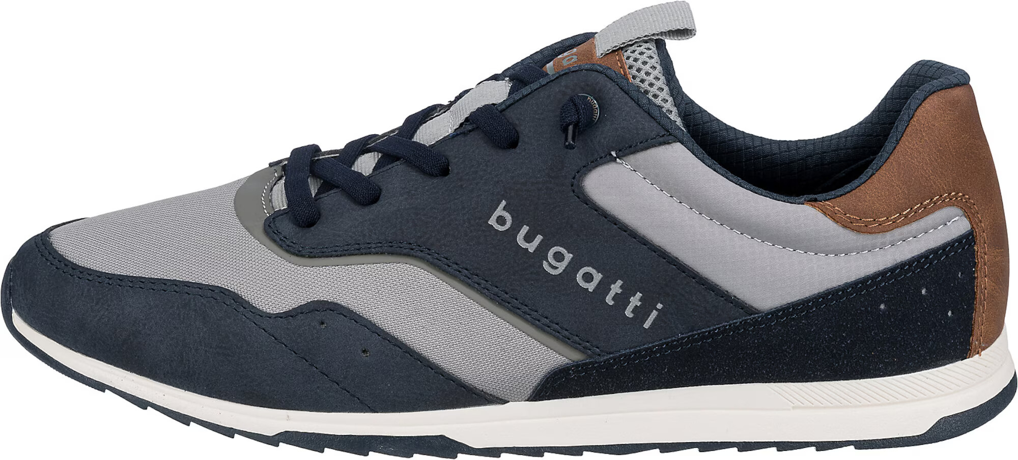 bugatti Sneaker low albastru închis / maro / gri - Pled.ro