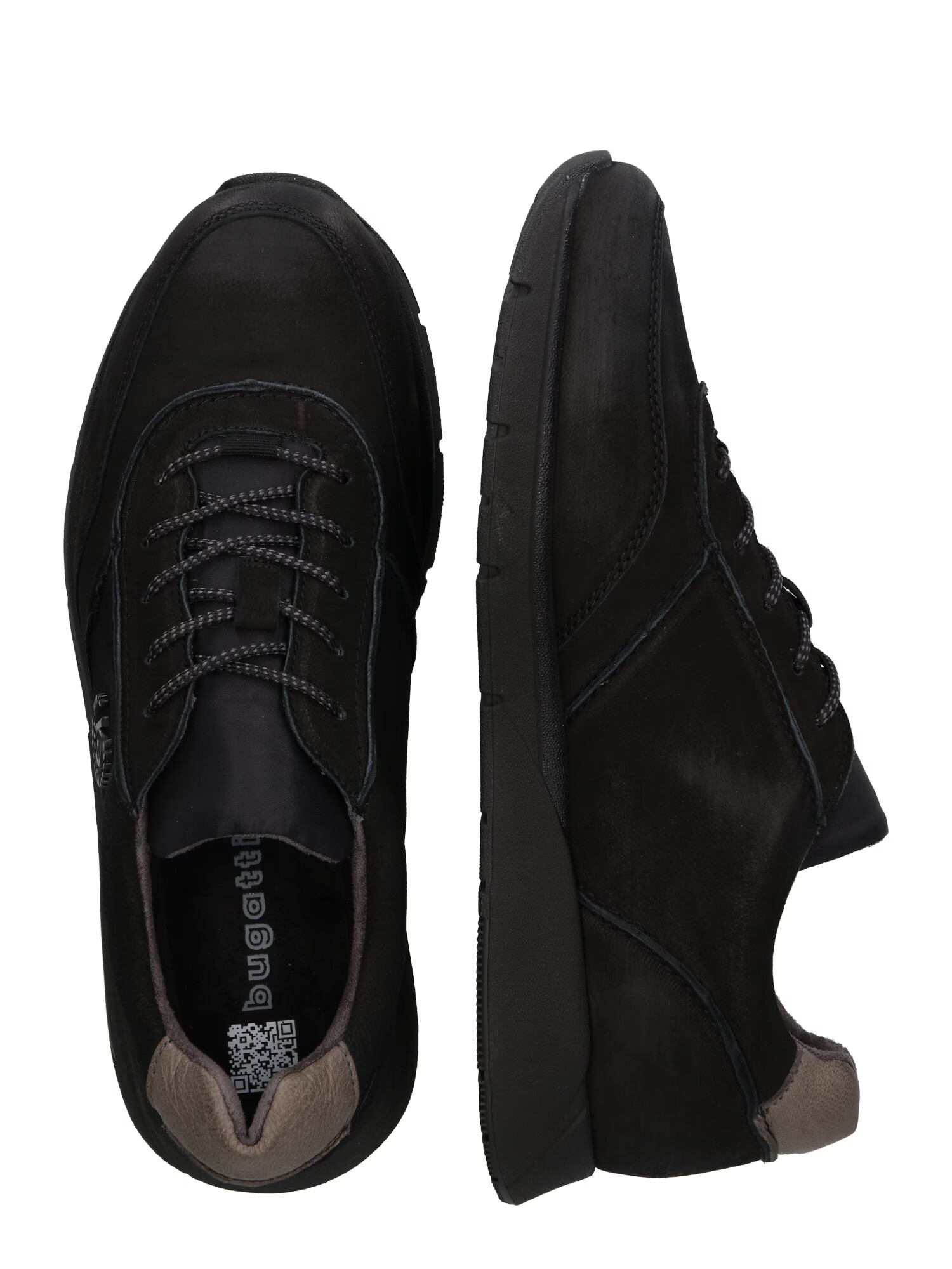 bugatti Sneaker low 'Laporis' grej / negru - Pled.ro