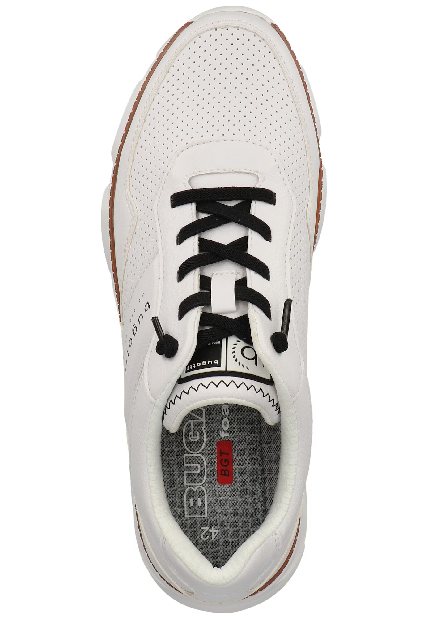 bugatti Sneaker low negru / alb - Pled.ro