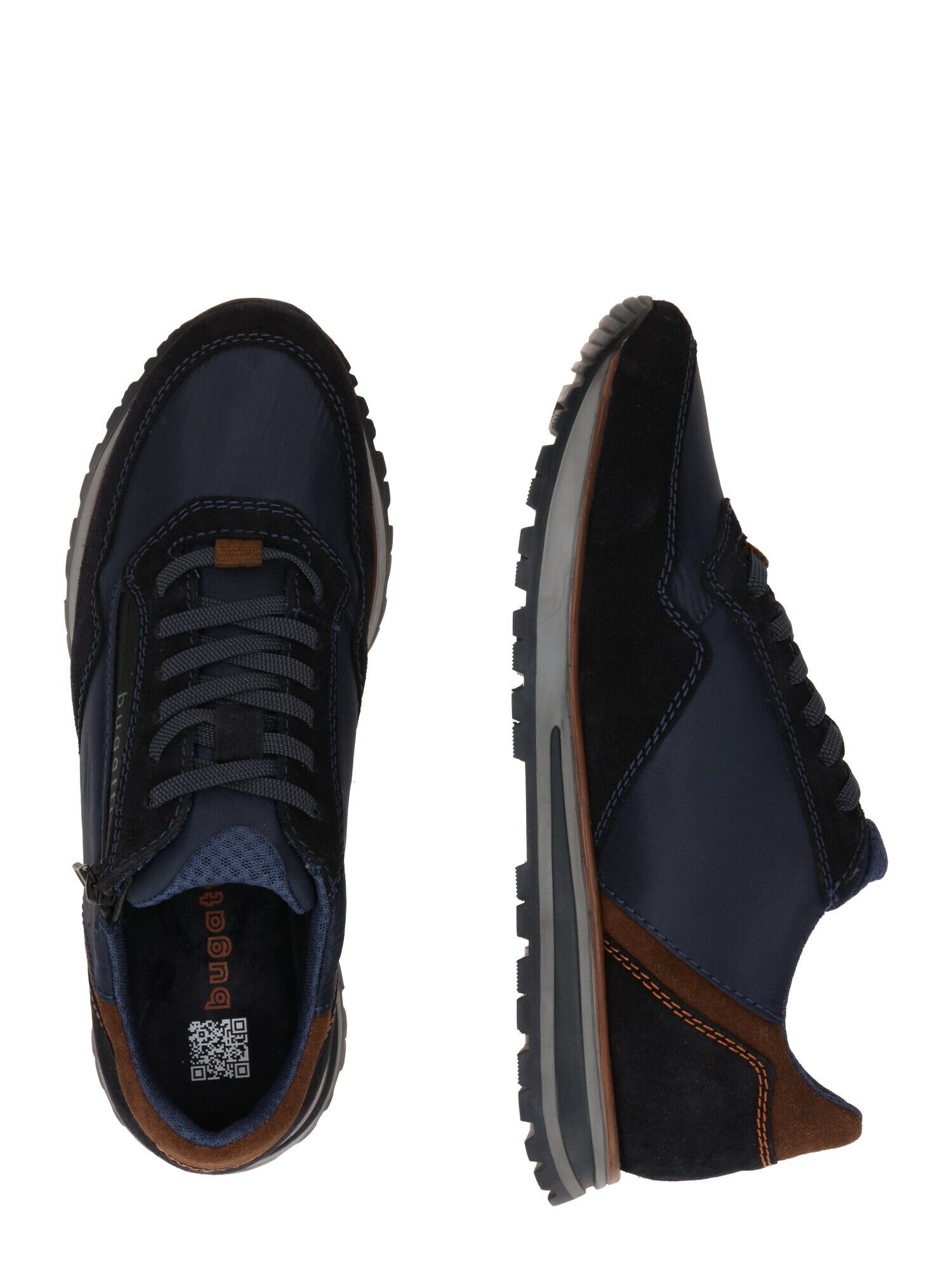 bugatti Sneaker low 'Philip' bleumarin / maro - Pled.ro