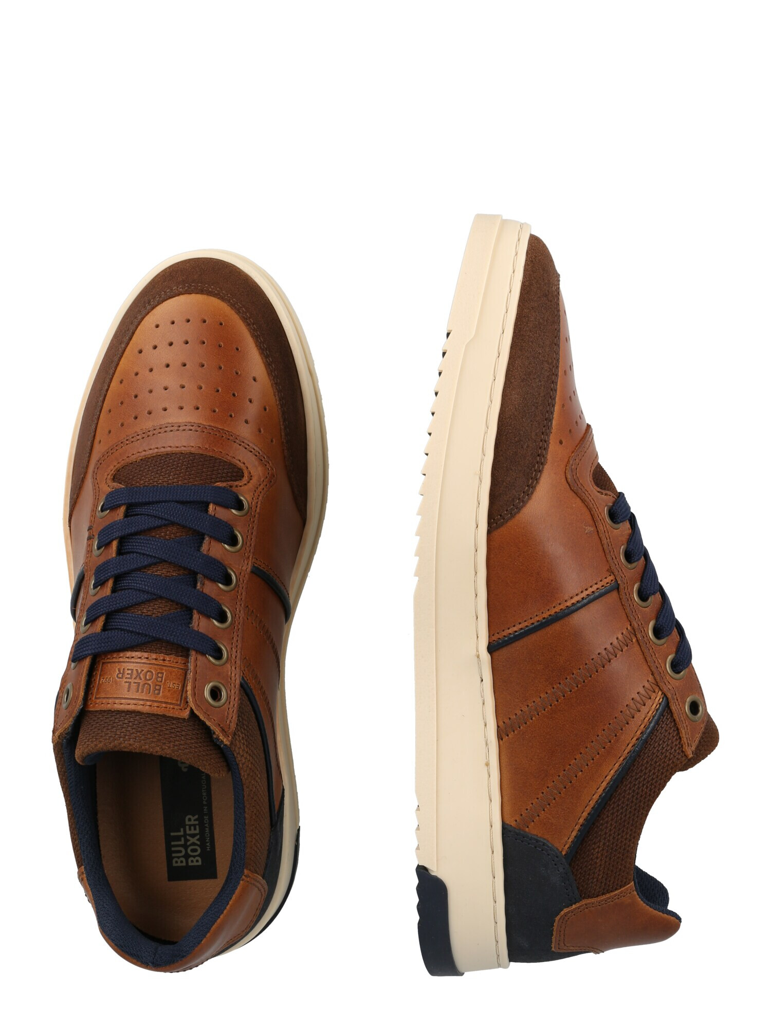 BULLBOXER Sneaker low bleumarin / maro / ciocolatiu - Pled.ro