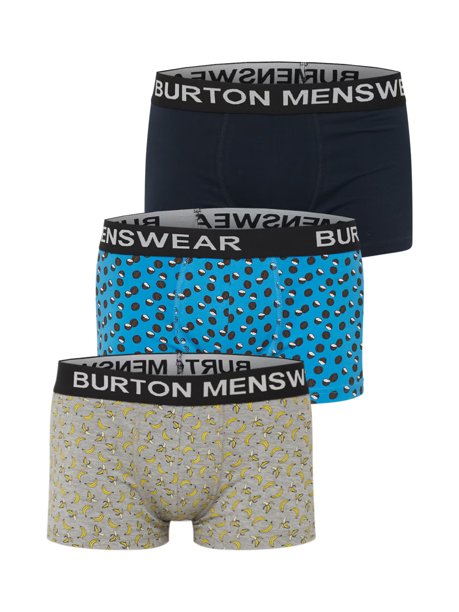 BURTON MENSWEAR LONDON Boxeri bleumarin / azuriu / gri / negru - Pled.ro