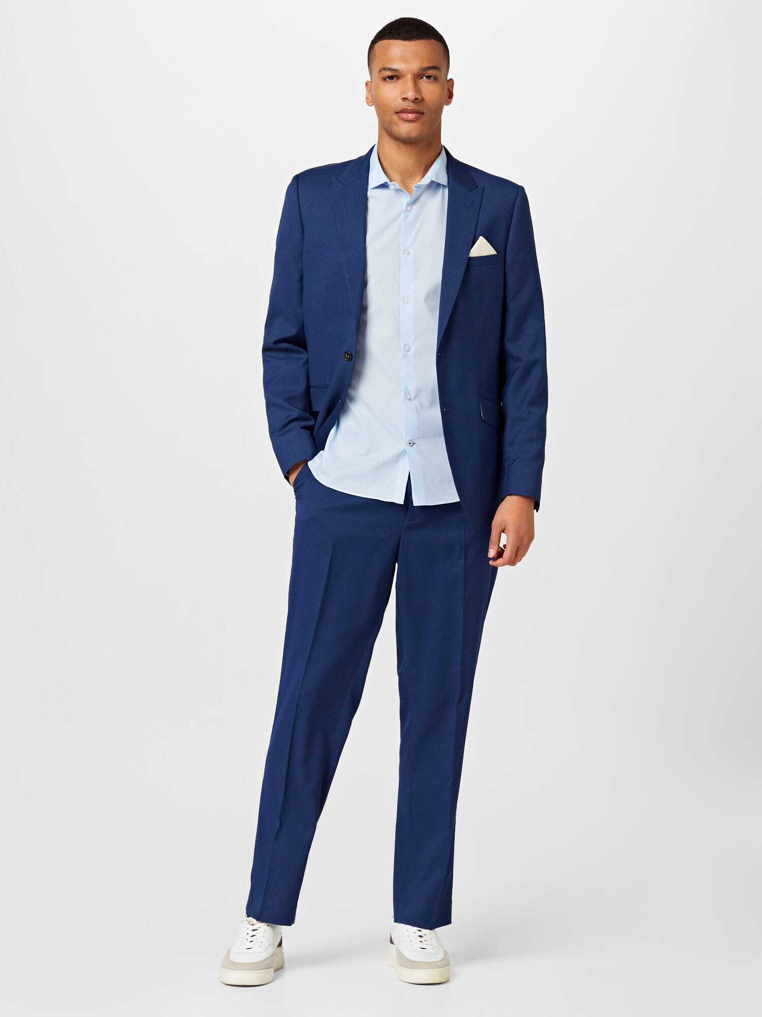 BURTON MENSWEAR LONDON Pantaloni cu dungă albastru cobalt - Pled.ro