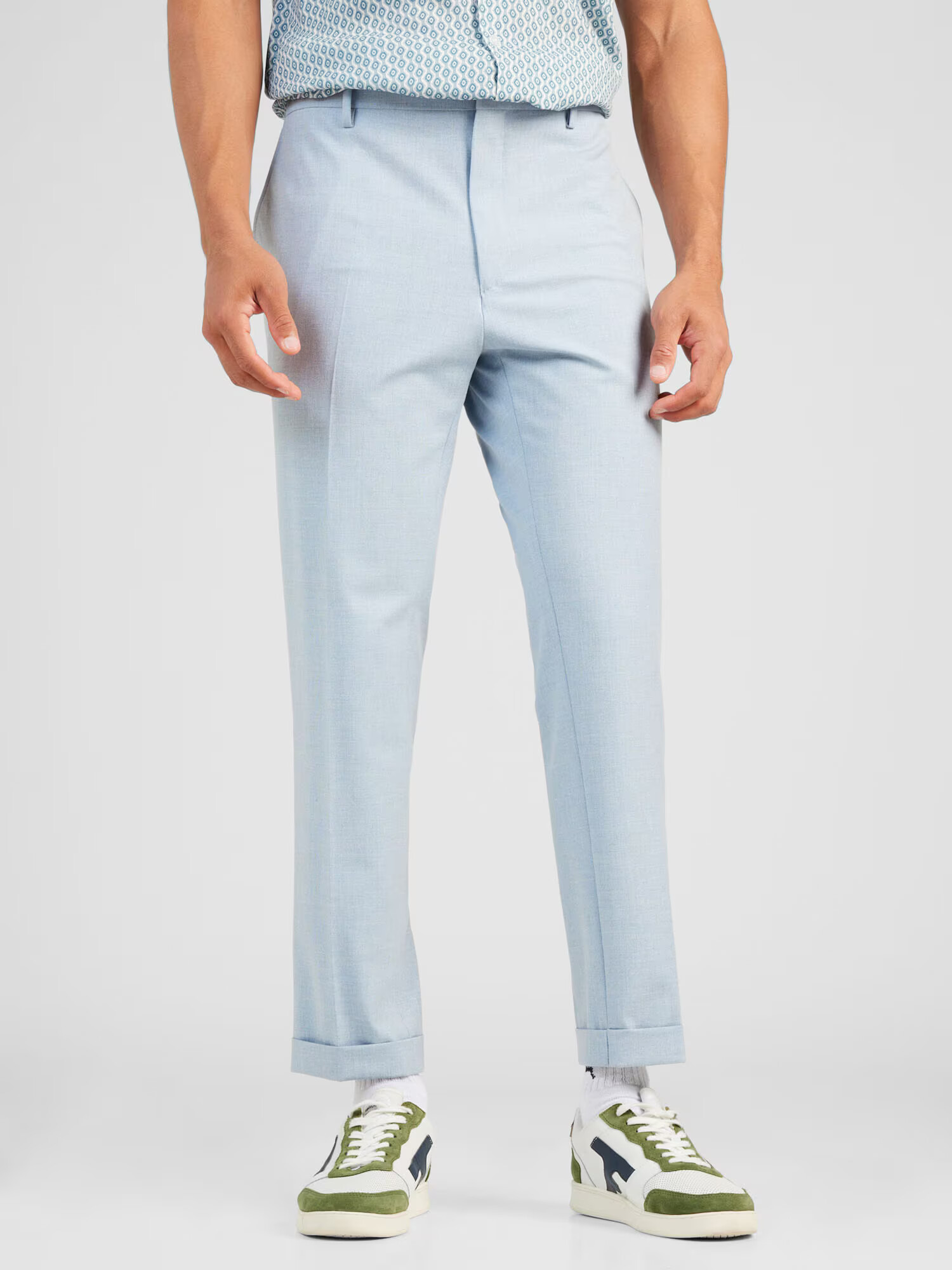 BURTON MENSWEAR LONDON Pantaloni cu dungă albastru deschis - Pled.ro