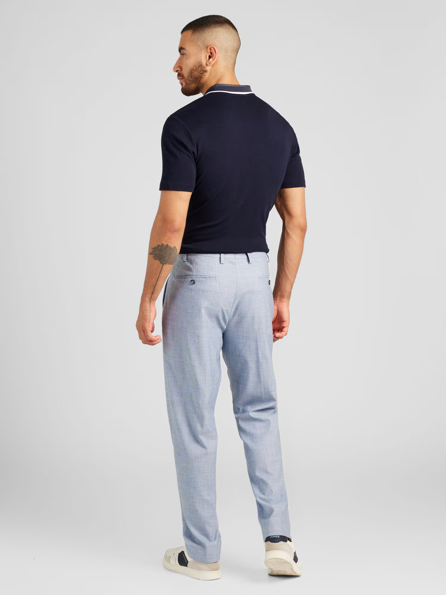 BURTON MENSWEAR LONDON Pantaloni cu dungă albastru deschis - Pled.ro