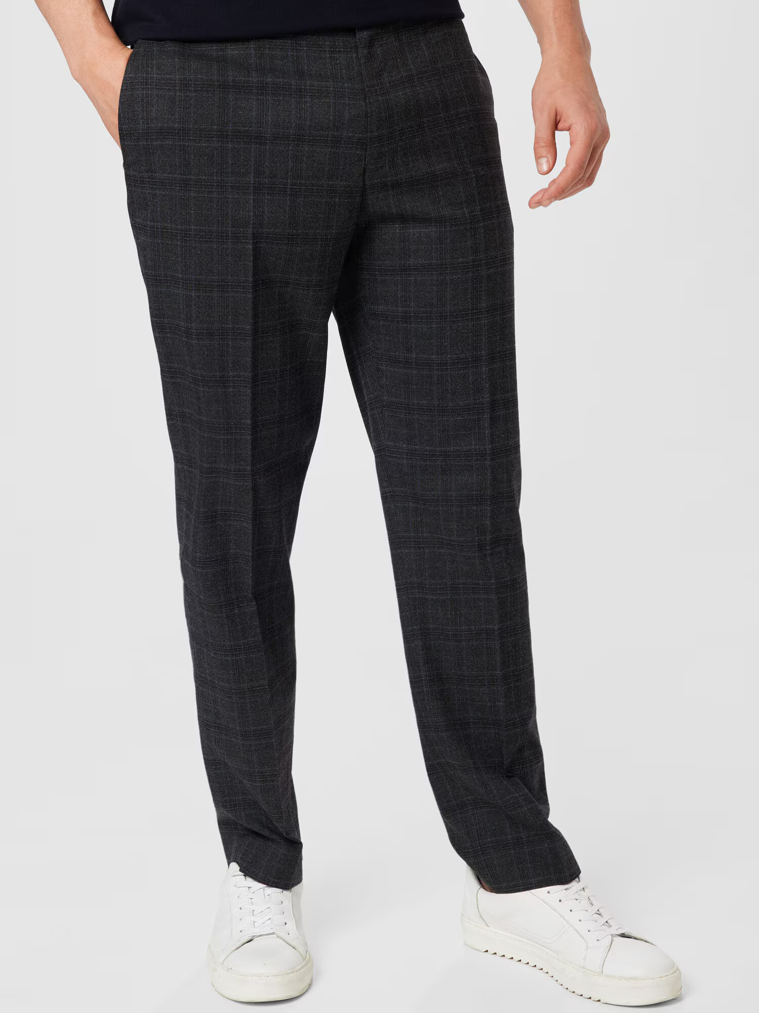 BURTON MENSWEAR LONDON Pantaloni cu dungă albastru marin / gri bazalt - Pled.ro