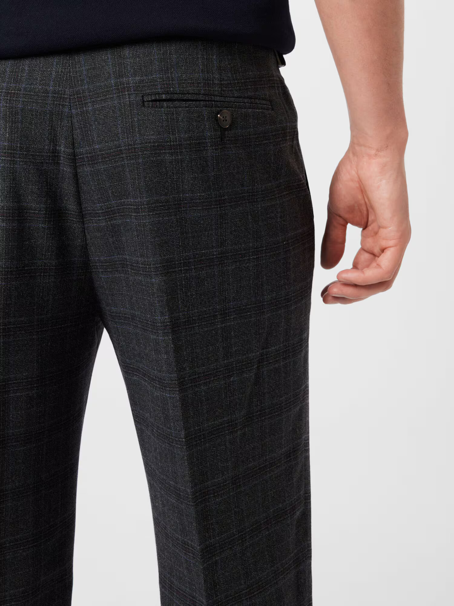 BURTON MENSWEAR LONDON Pantaloni cu dungă albastru marin / gri bazalt - Pled.ro