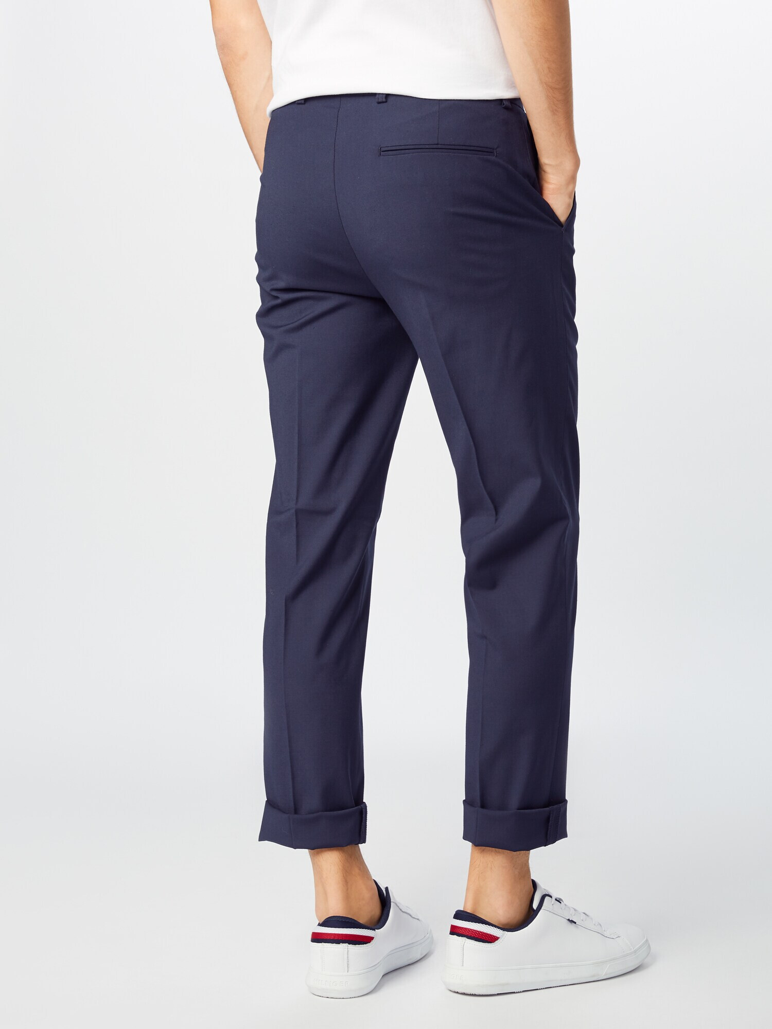 BURTON MENSWEAR LONDON Pantaloni cu dungă bleumarin - Pled.ro