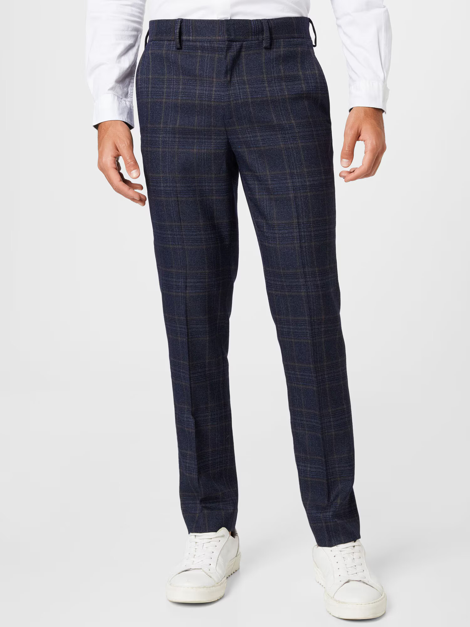 BURTON MENSWEAR LONDON Pantaloni cu dungă bleumarin - Pled.ro