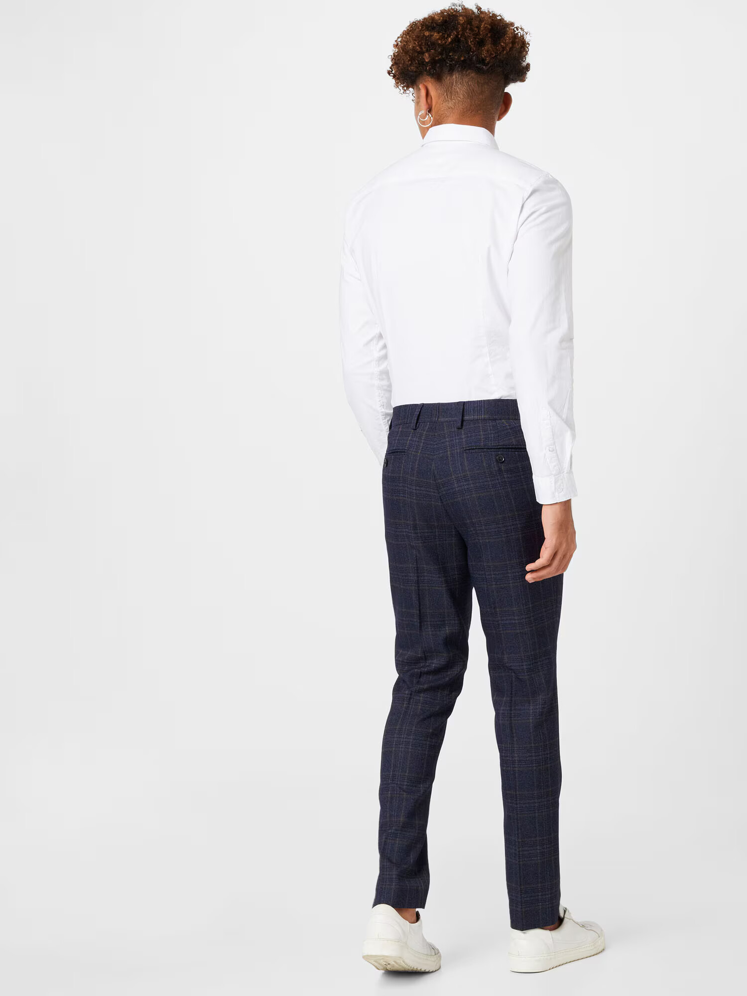 BURTON MENSWEAR LONDON Pantaloni cu dungă bleumarin - Pled.ro