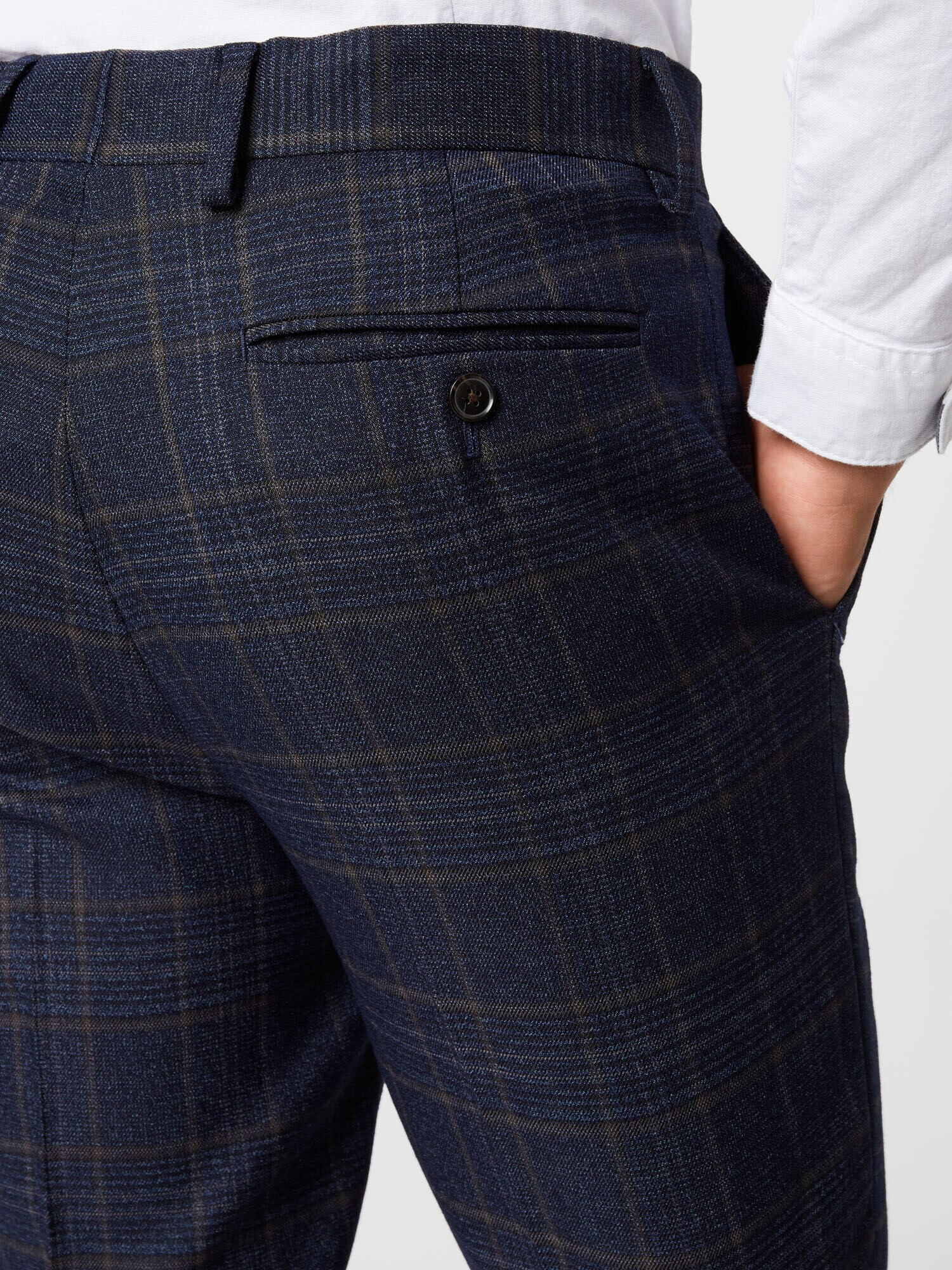 BURTON MENSWEAR LONDON Pantaloni cu dungă bleumarin - Pled.ro