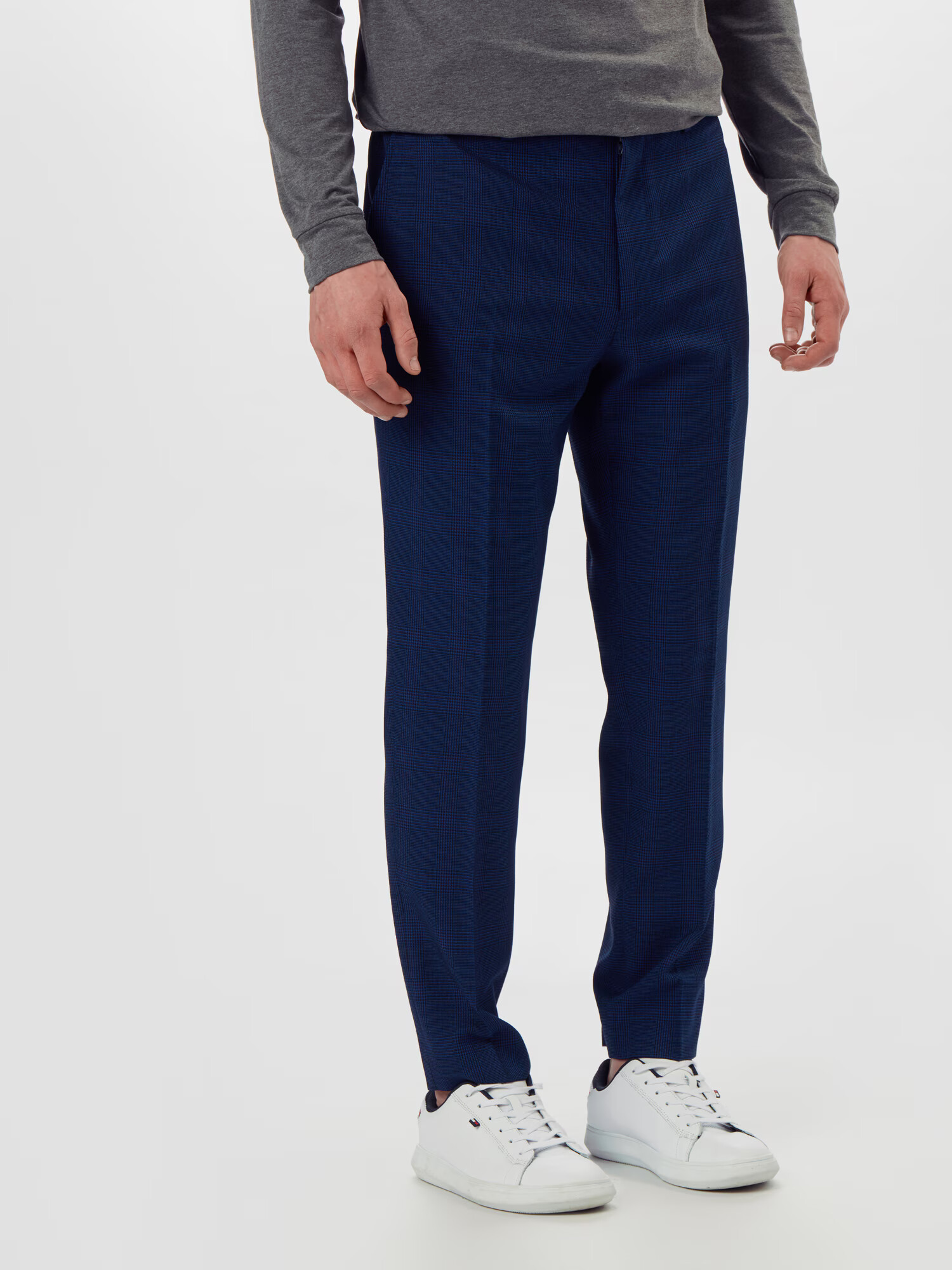 BURTON MENSWEAR LONDON Pantaloni cu dungă bleumarin - Pled.ro