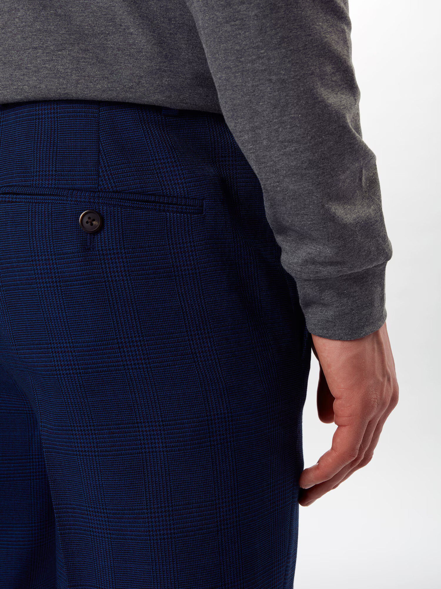 BURTON MENSWEAR LONDON Pantaloni cu dungă bleumarin - Pled.ro