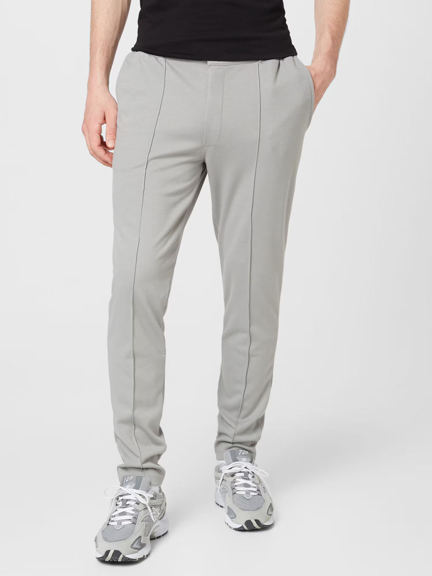 BURTON MENSWEAR LONDON Pantaloni cu dungă gri - Pled.ro