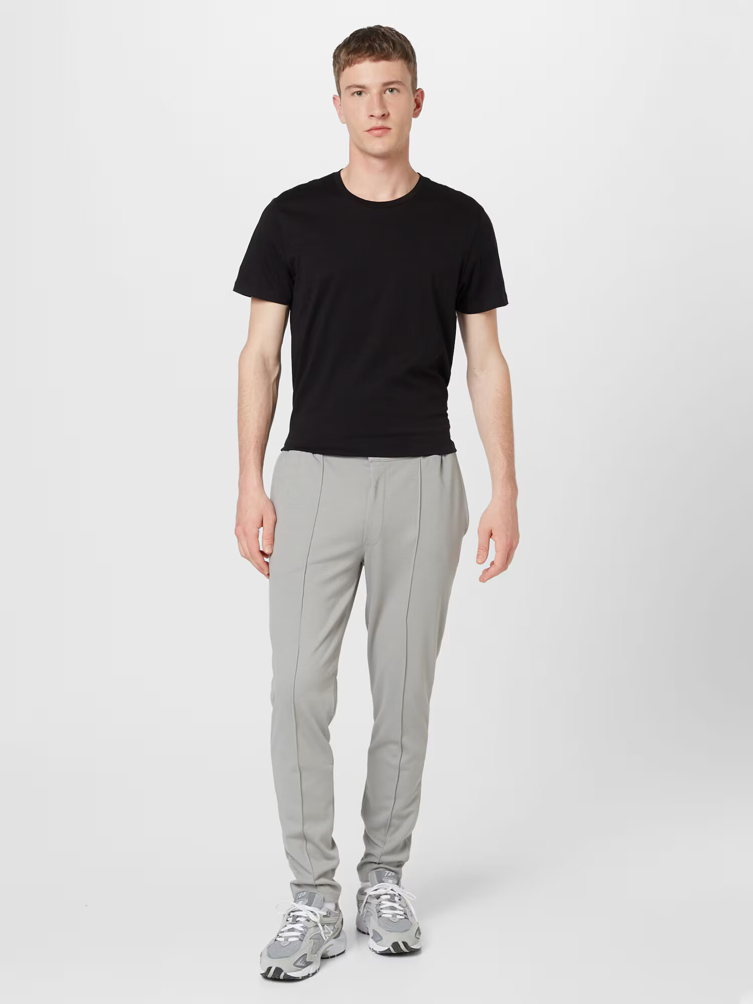 BURTON MENSWEAR LONDON Pantaloni cu dungă gri - Pled.ro