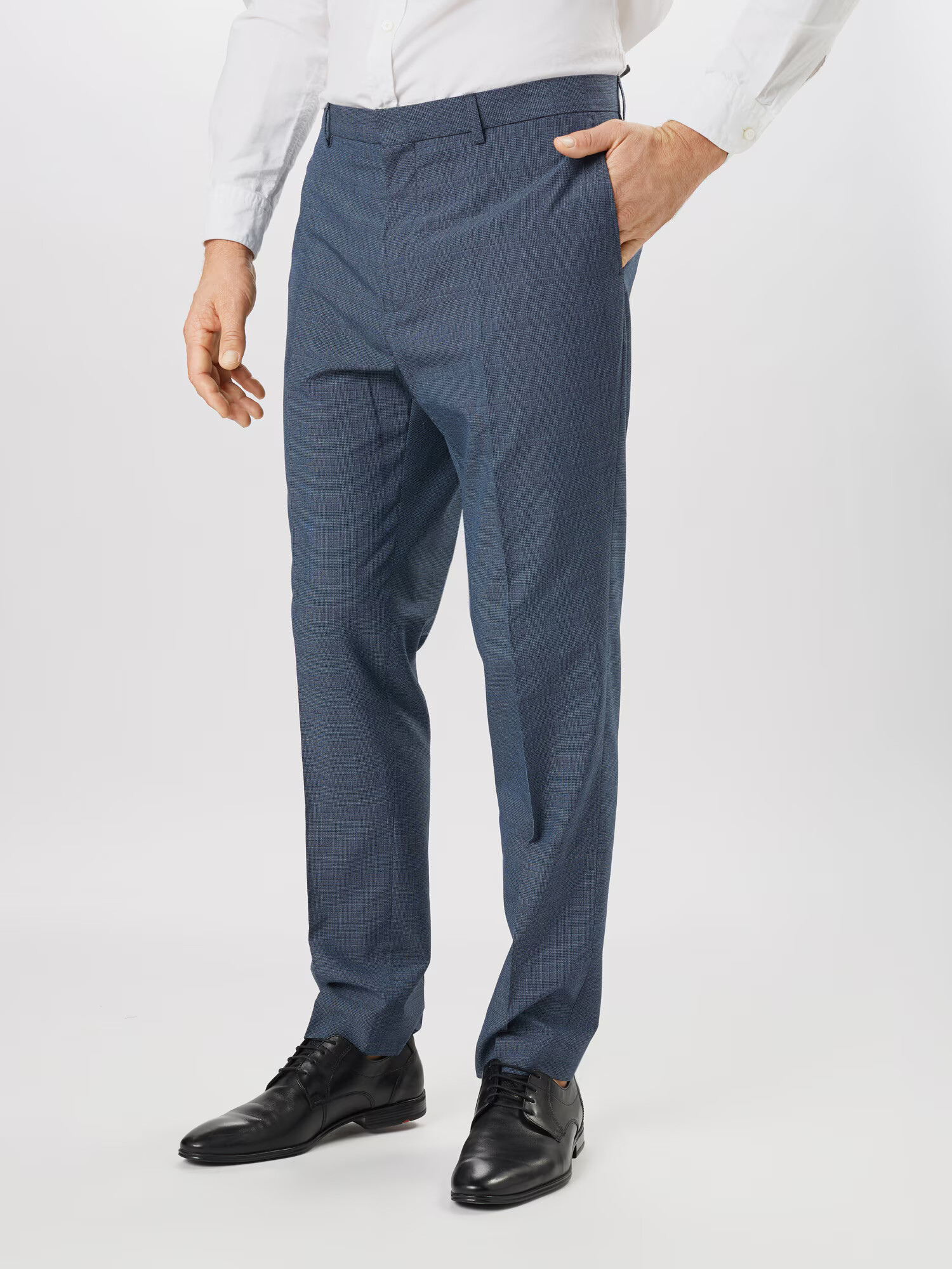 BURTON MENSWEAR LONDON Pantaloni cu dungă 'Jaspe' albastru marin / albastru porumbel - Pled.ro