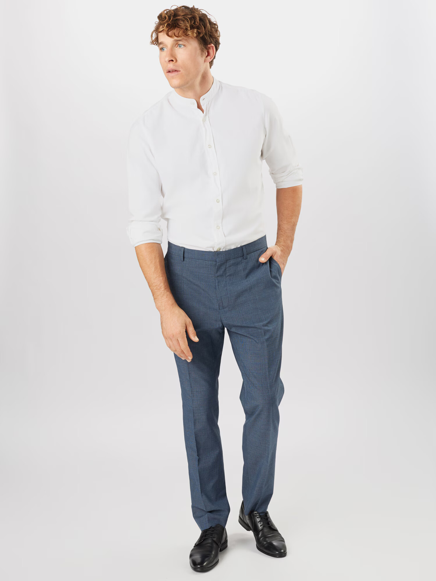 BURTON MENSWEAR LONDON Pantaloni cu dungă 'Jaspe' albastru marin / albastru porumbel - Pled.ro