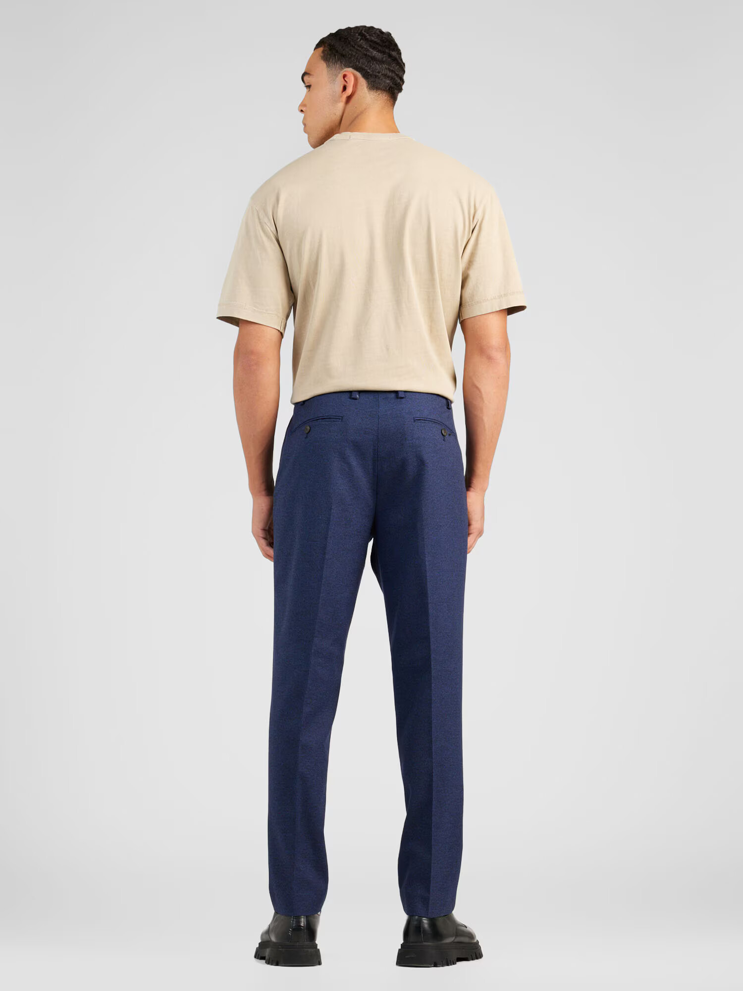 BURTON MENSWEAR LONDON Pantaloni cu dungă 'Marl' bleumarin - Pled.ro