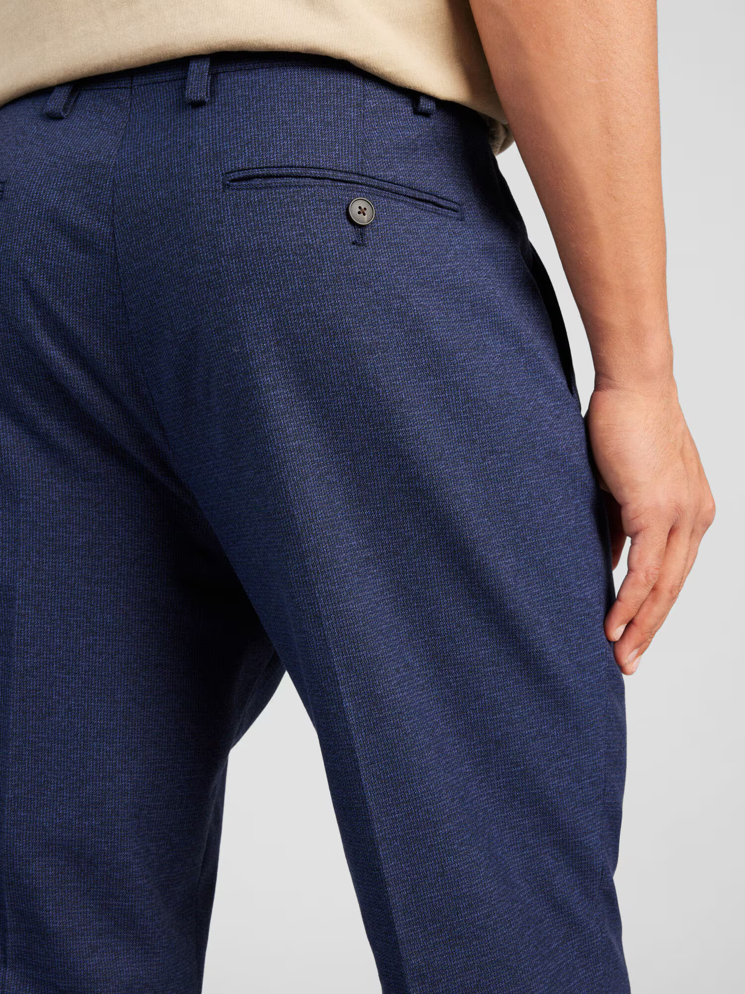 BURTON MENSWEAR LONDON Pantaloni cu dungă 'Marl' bleumarin - Pled.ro