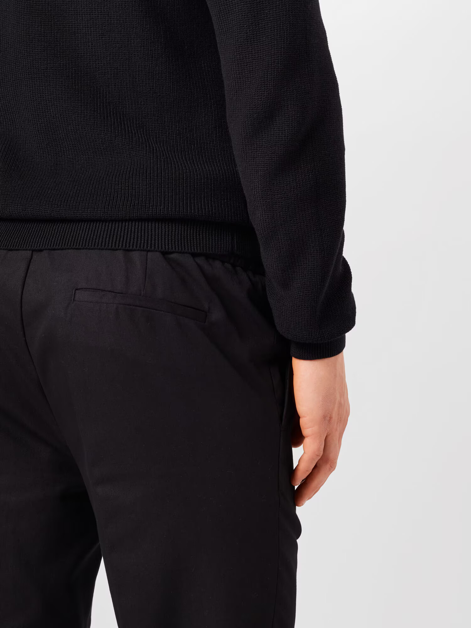 BURTON MENSWEAR LONDON Pantaloni cu dungă negru - Pled.ro