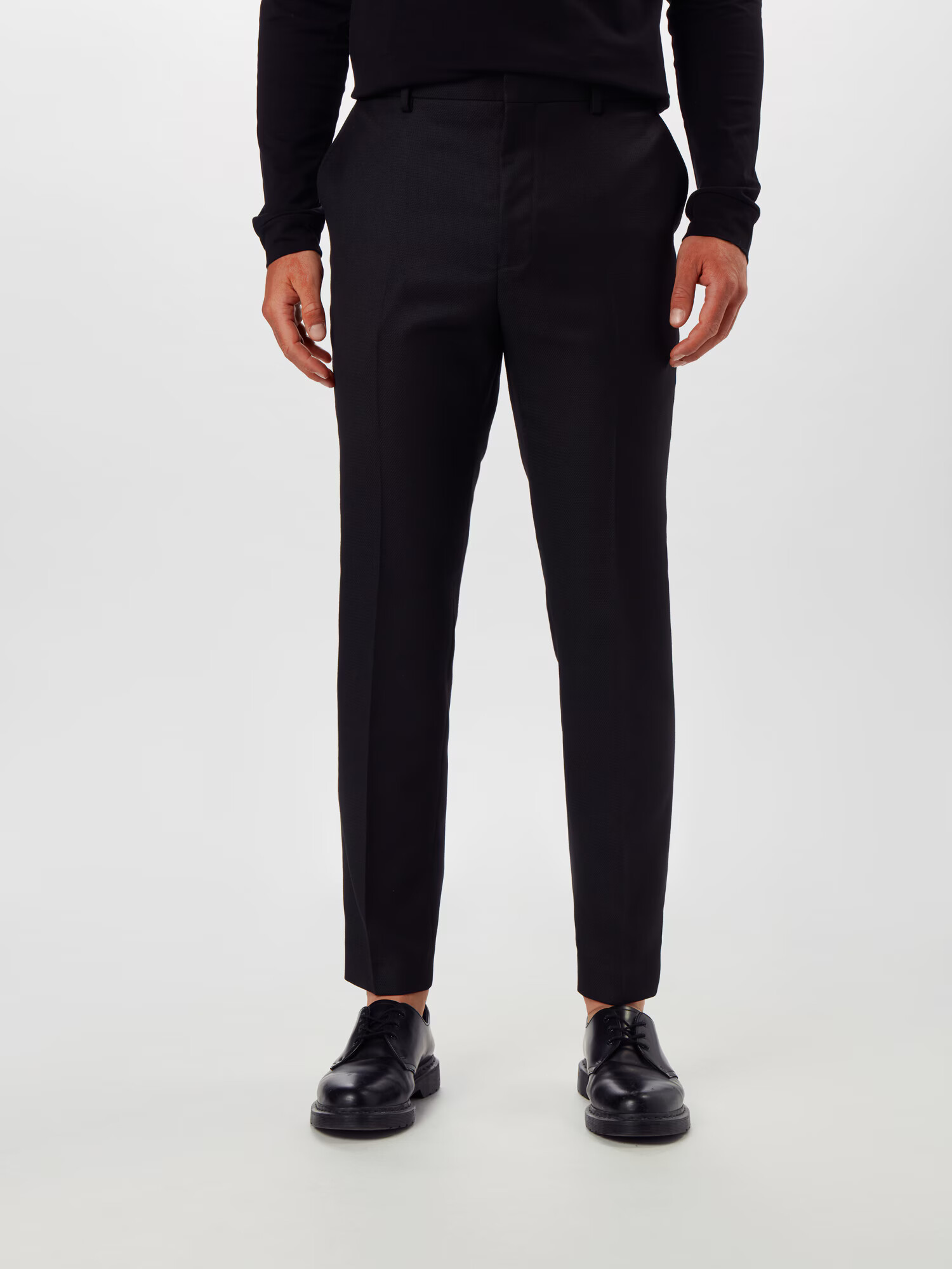 BURTON MENSWEAR LONDON Pantaloni cu dungă negru - Pled.ro