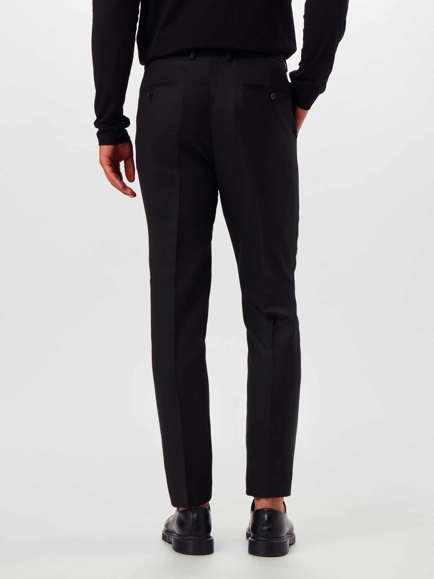 BURTON MENSWEAR LONDON Pantaloni cu dungă negru - Pled.ro