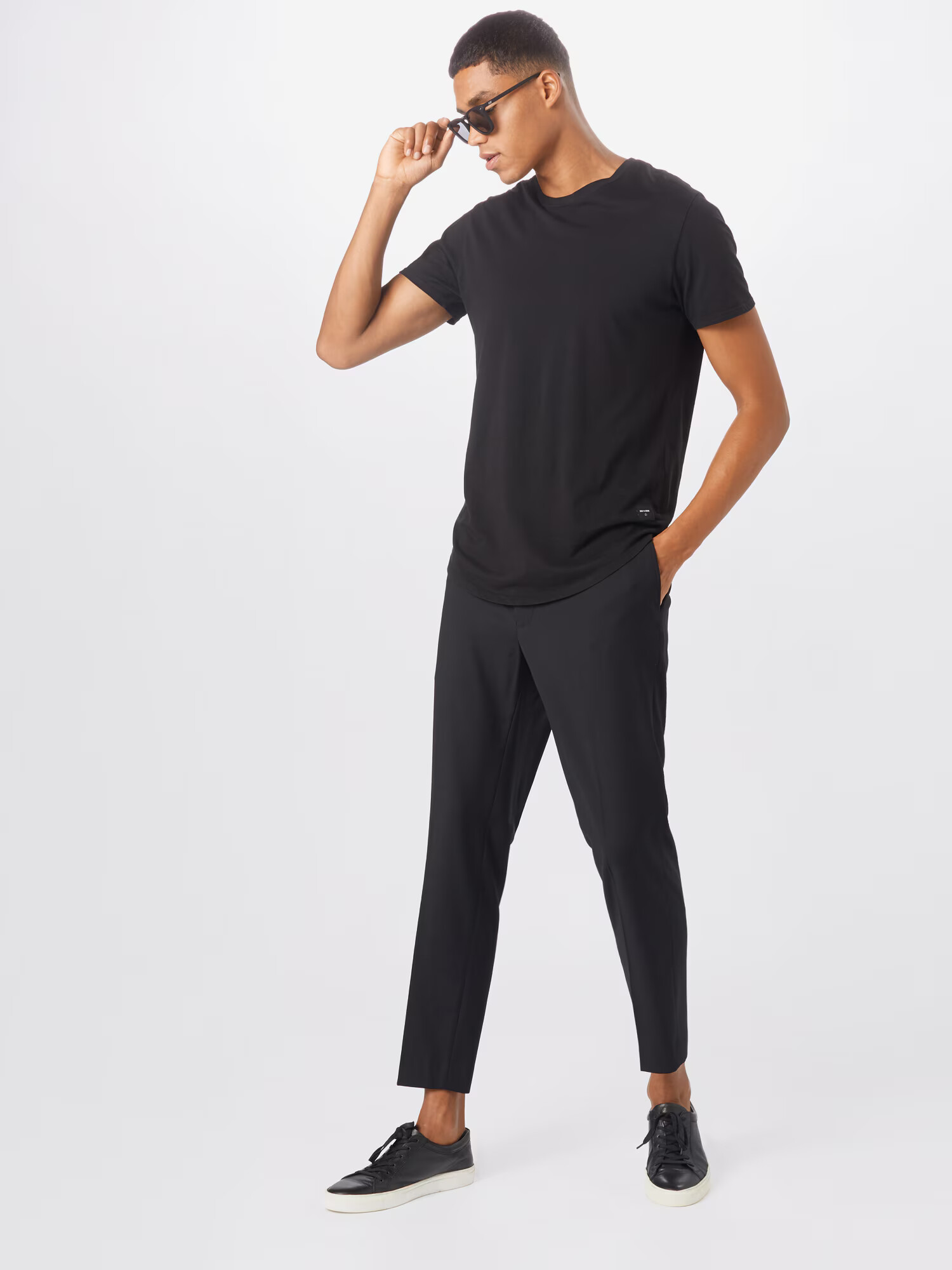 BURTON MENSWEAR LONDON Pantaloni cu dungă negru - Pled.ro