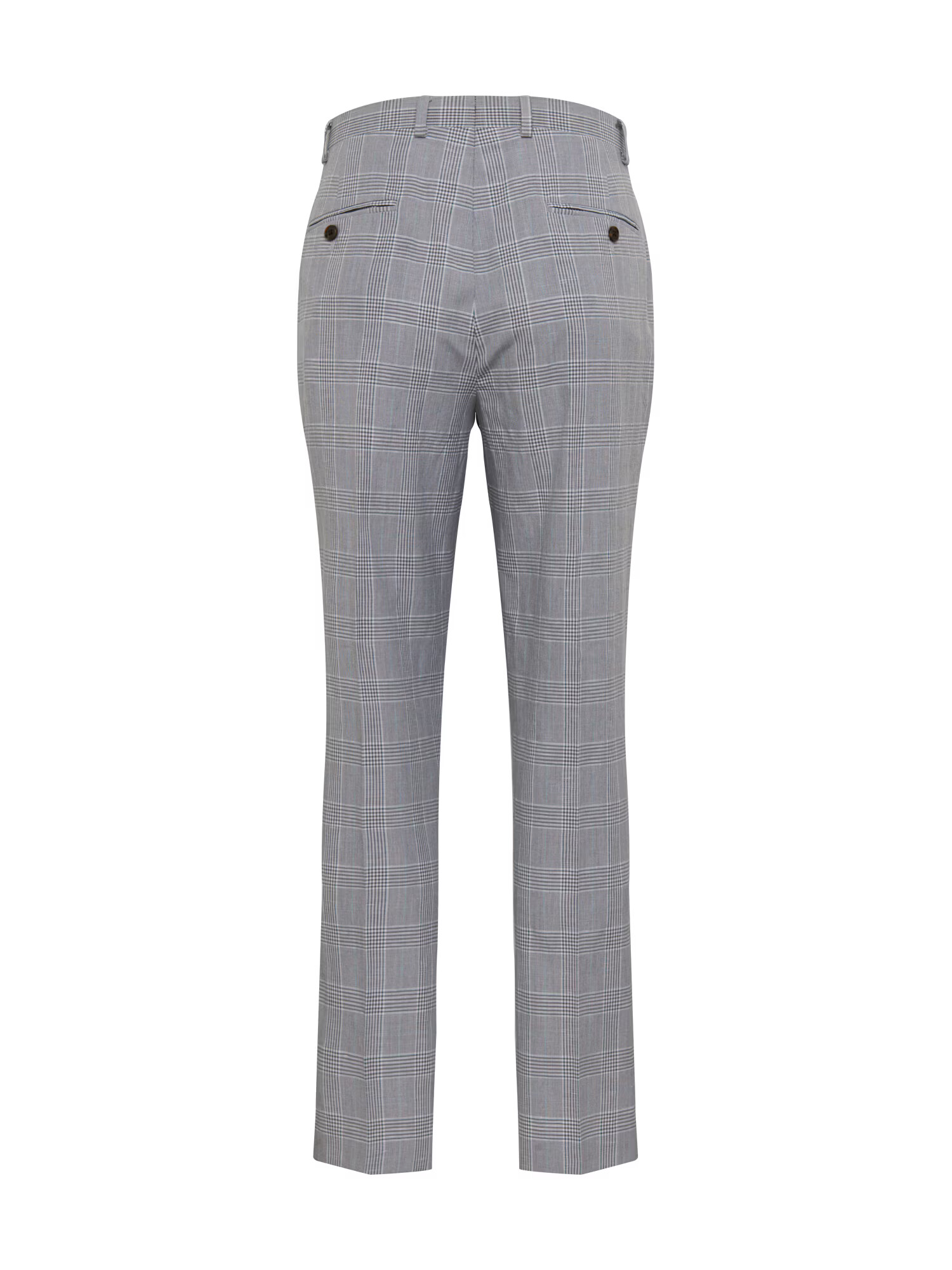 BURTON MENSWEAR LONDON Pantaloni cu dungă 'SKFF GRY GREEN CHECK' gri - Pled.ro