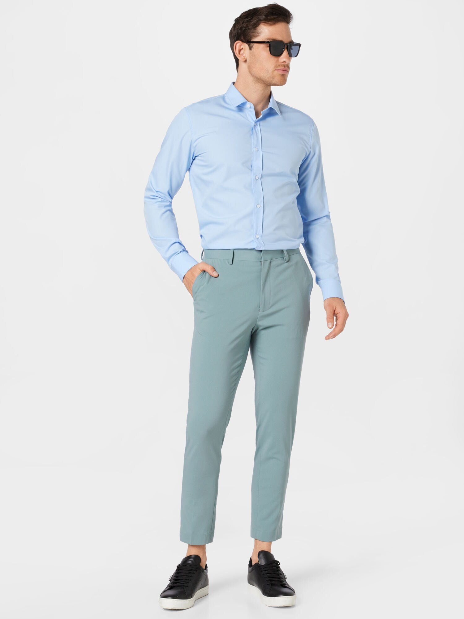 BURTON MENSWEAR LONDON Pantaloni eleganți verde mentă - Pled.ro