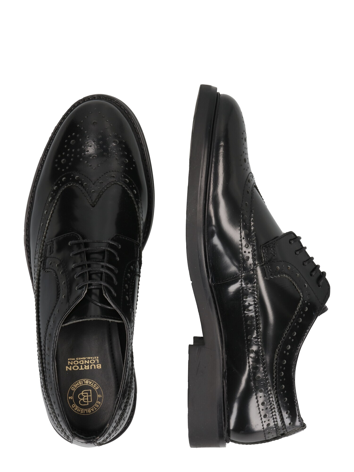 BURTON MENSWEAR LONDON Pantofi cu șireturi negru - Pled.ro