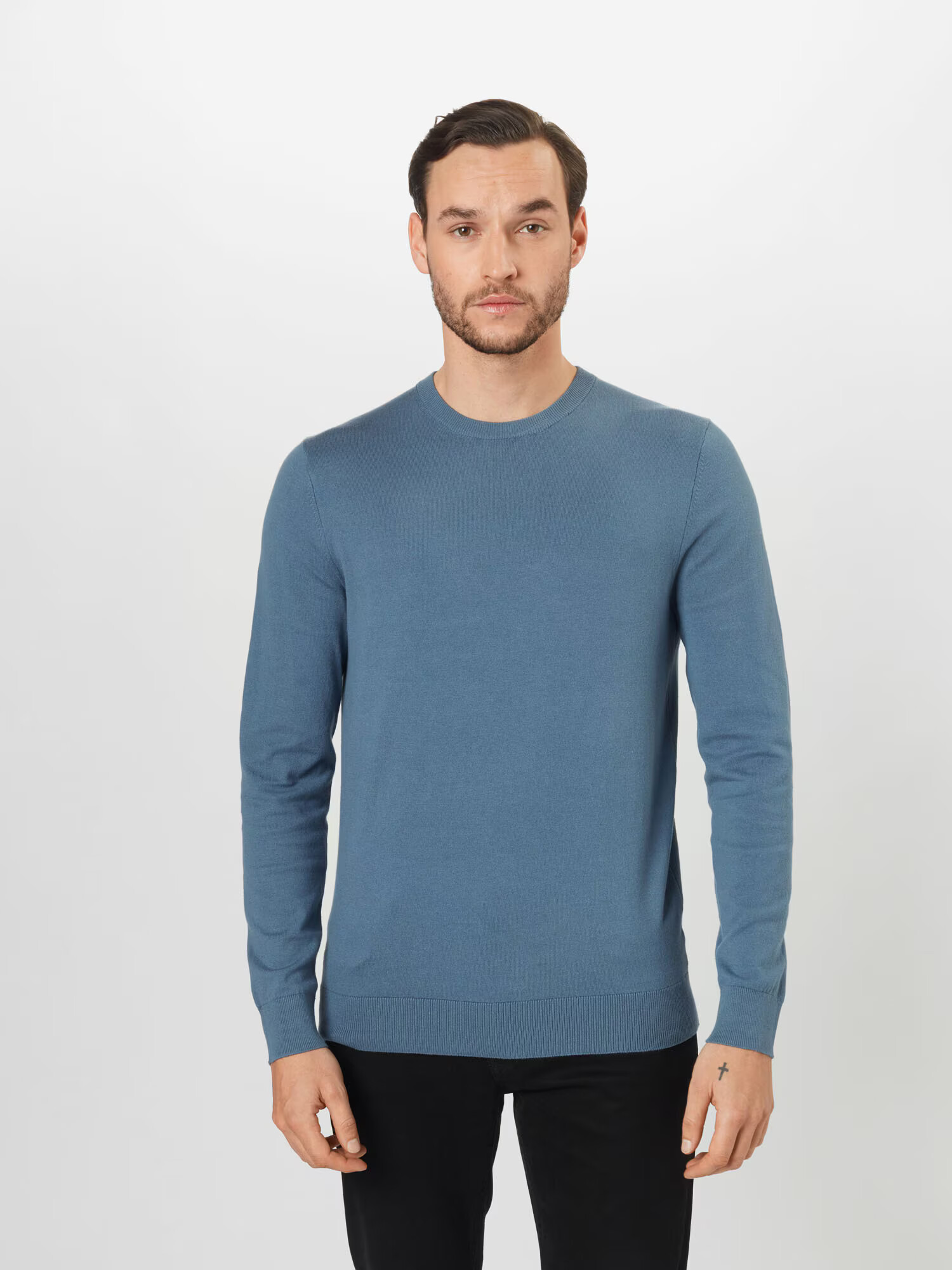 BURTON MENSWEAR LONDON Pulover albastru porumbel - Pled.ro