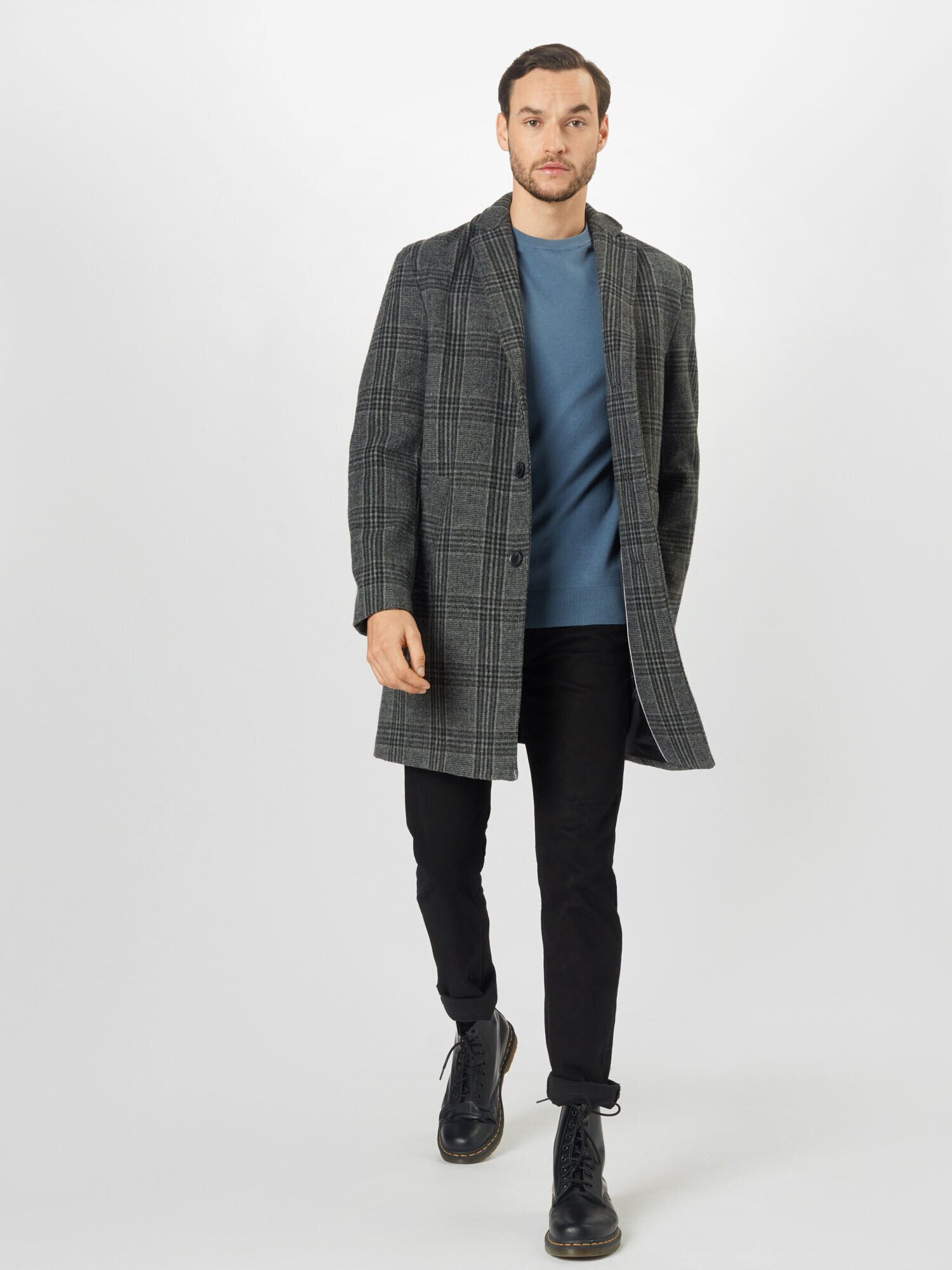 BURTON MENSWEAR LONDON Pulover albastru porumbel - Pled.ro