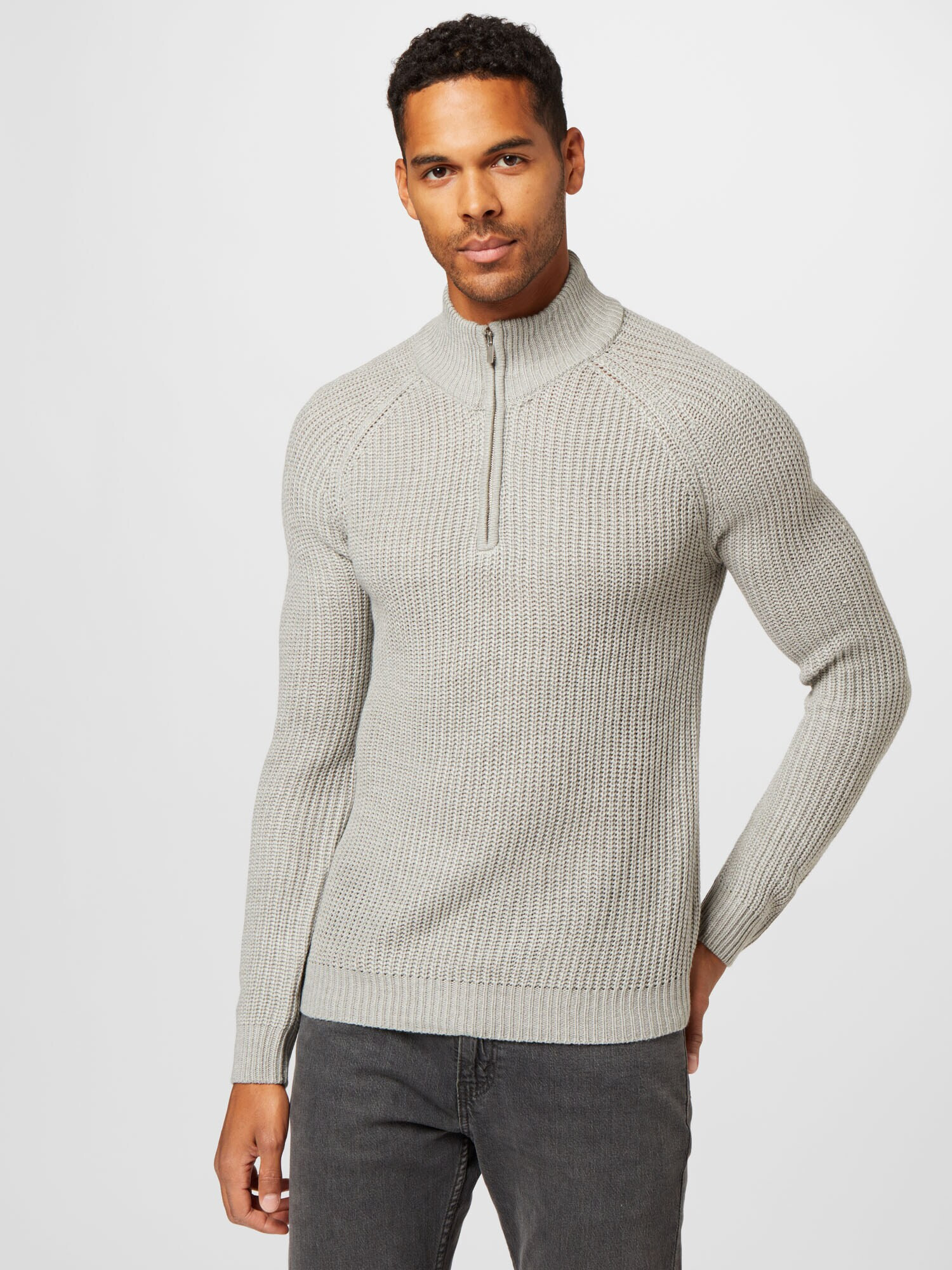 BURTON MENSWEAR LONDON Pulover gri - Pled.ro