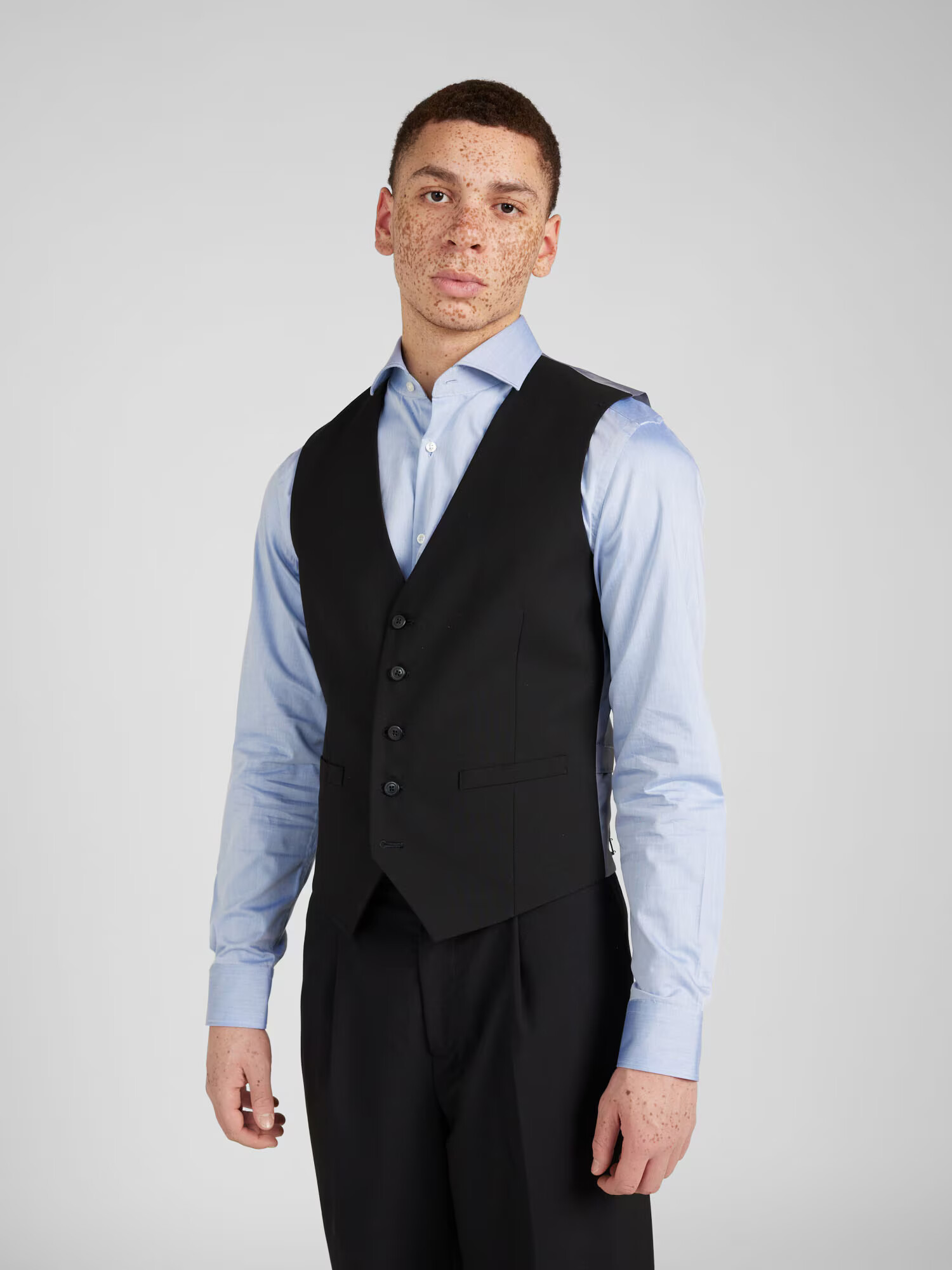 BURTON MENSWEAR LONDON Vestă de costum 'Essential' gri deschis / negru - Pled.ro