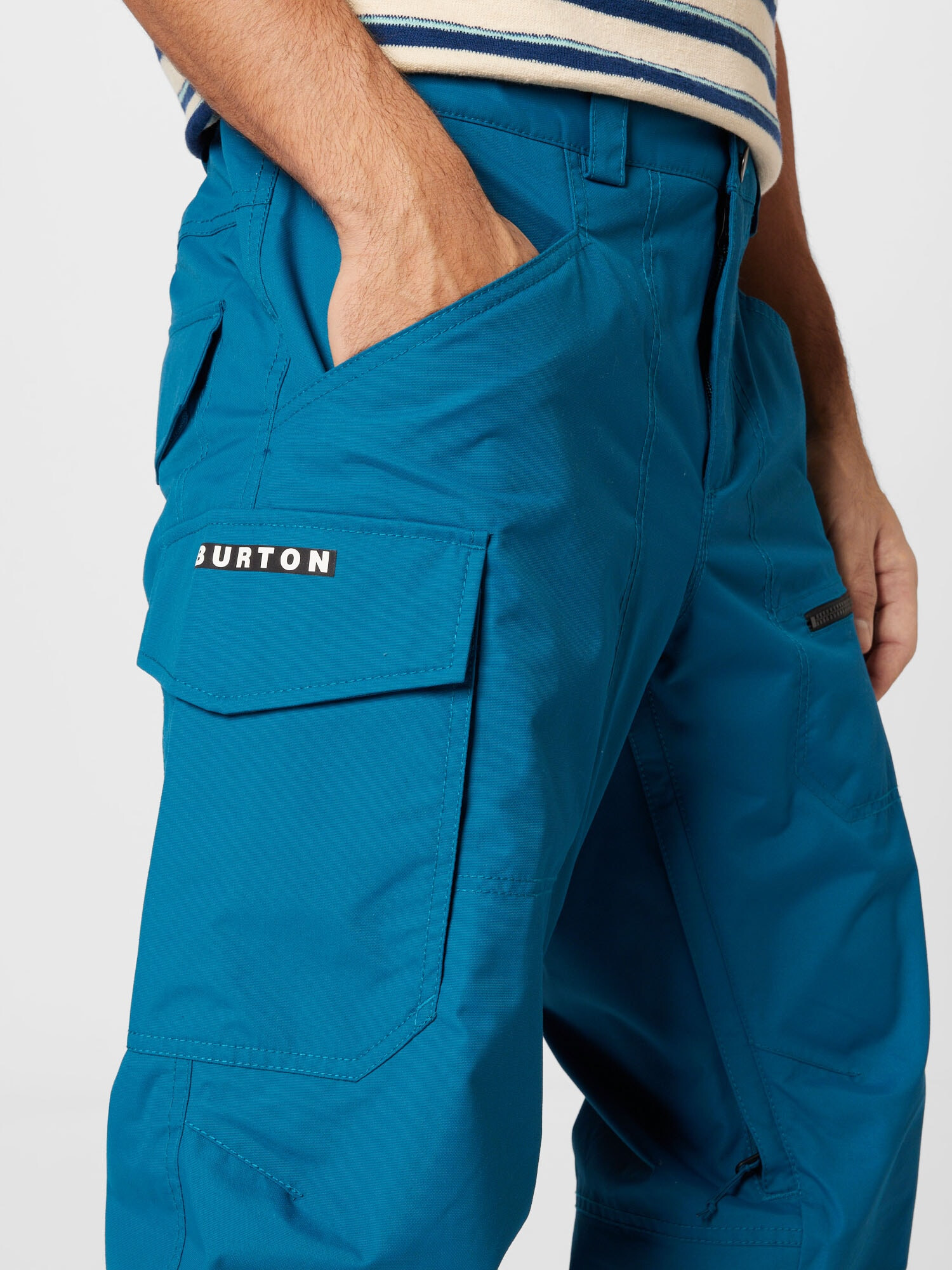 BURTON Pantaloni outdoor 'COVERT' cyan / negru - Pled.ro