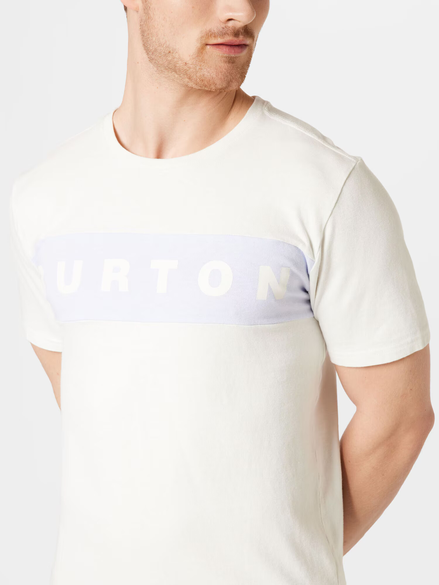 BURTON Tricou albastru pastel / alb - Pled.ro