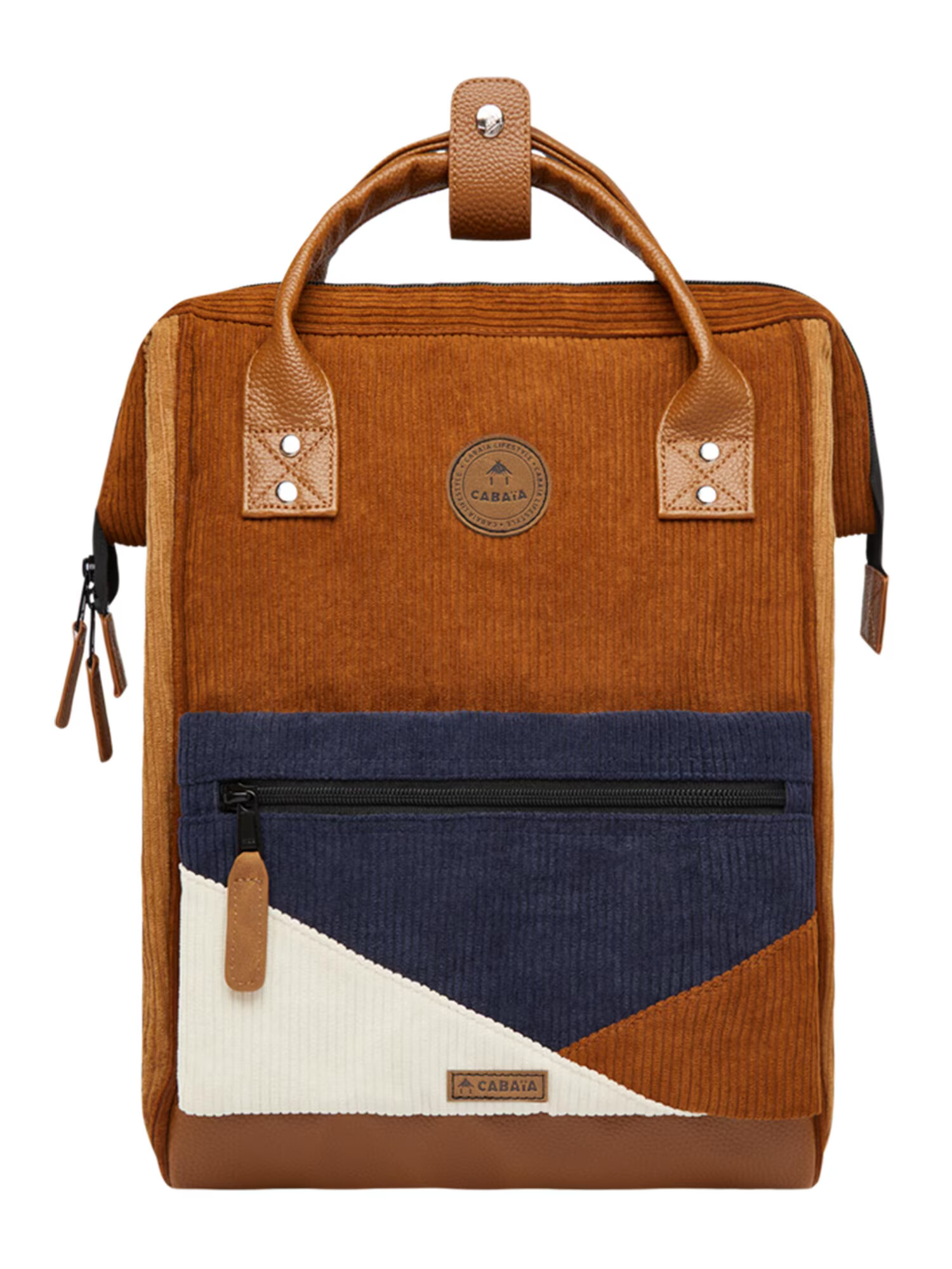 Cabaia Rucsac 'Adventurer' bej / bleumarin / maro caramel - Pled.ro