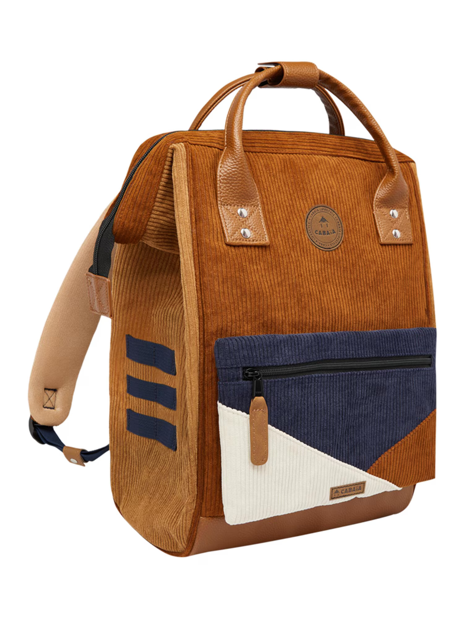 Cabaia Rucsac 'Adventurer' bej / bleumarin / maro caramel - Pled.ro