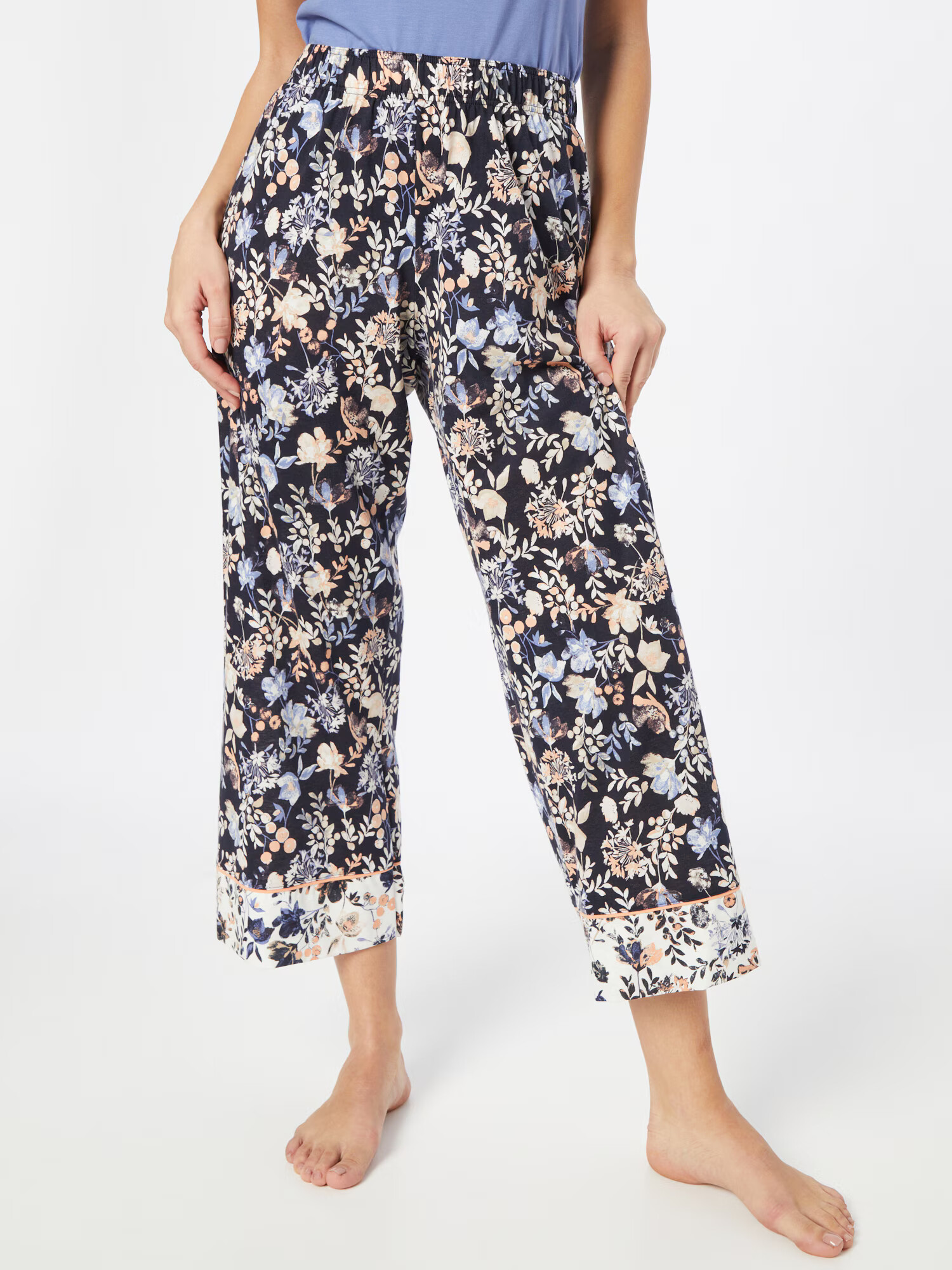 CALIDA Pantaloni de pijama bej / bleumarin / albastru fumuriu / portocaliu caisă / alb murdar - Pled.ro