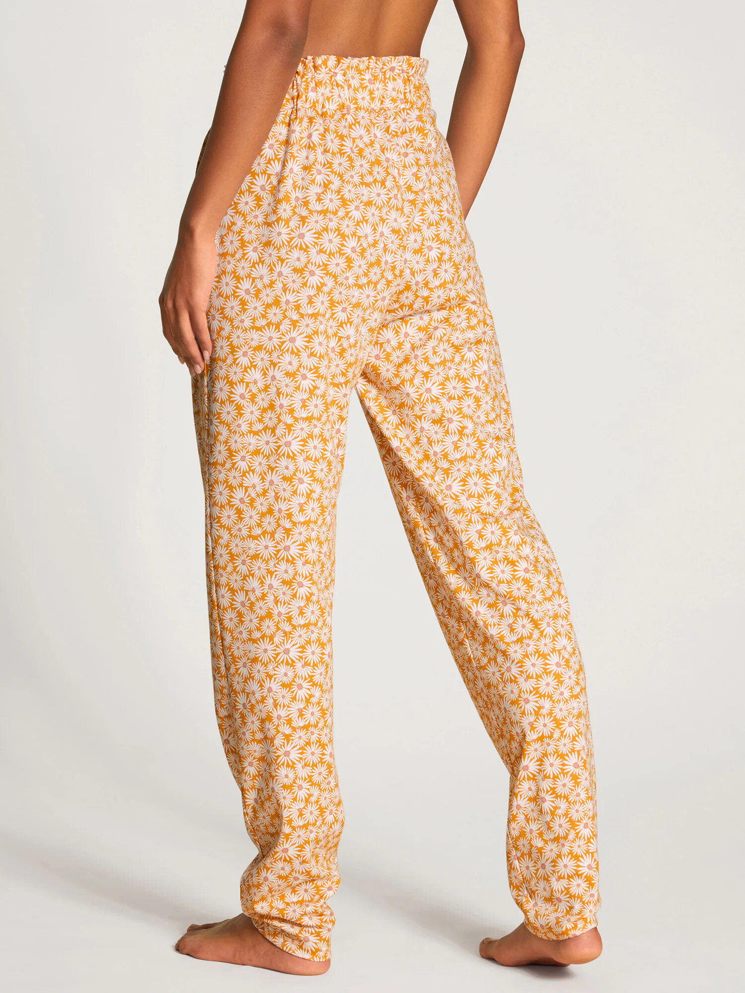 CALIDA Pantaloni de pijama galben miere / roz pal / alb - Pled.ro