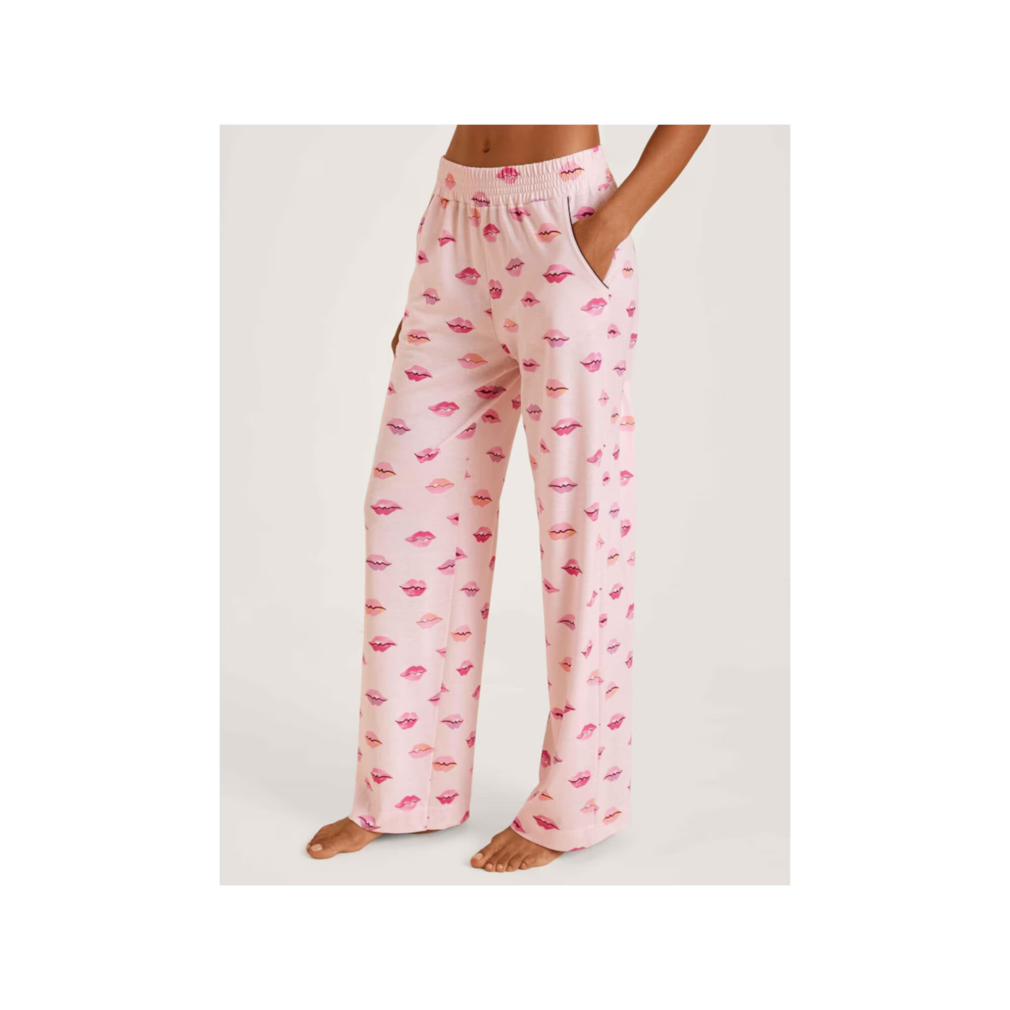 CALIDA Pantaloni de pijama roz deschis / roșu - Pled.ro