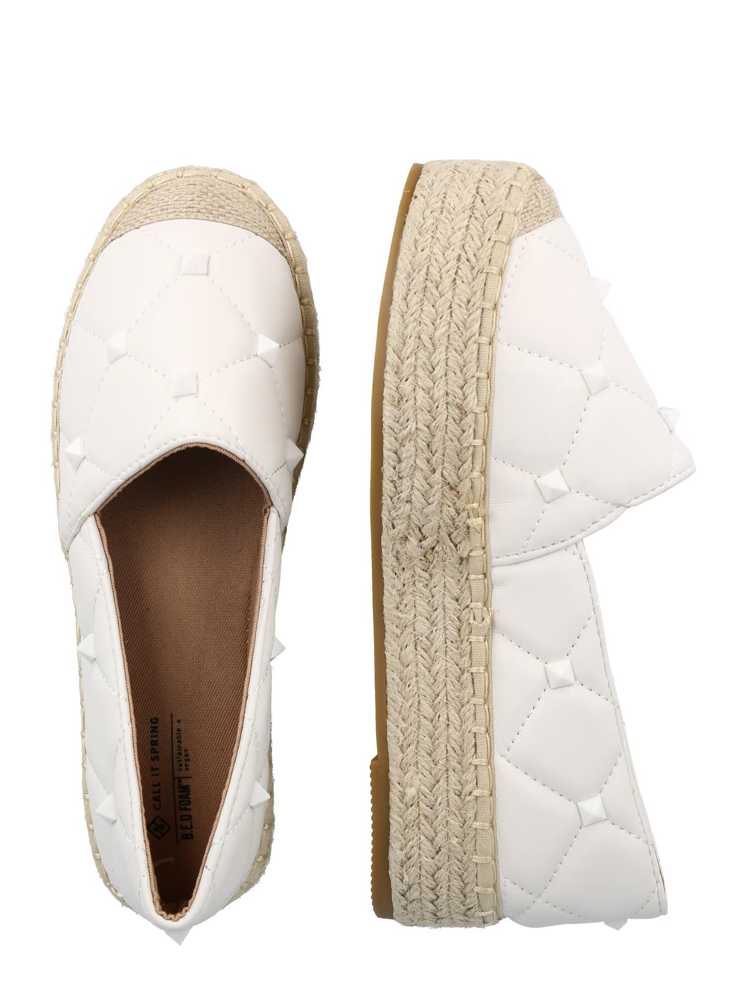 CALL IT SPRING Espadrile alb - Pled.ro