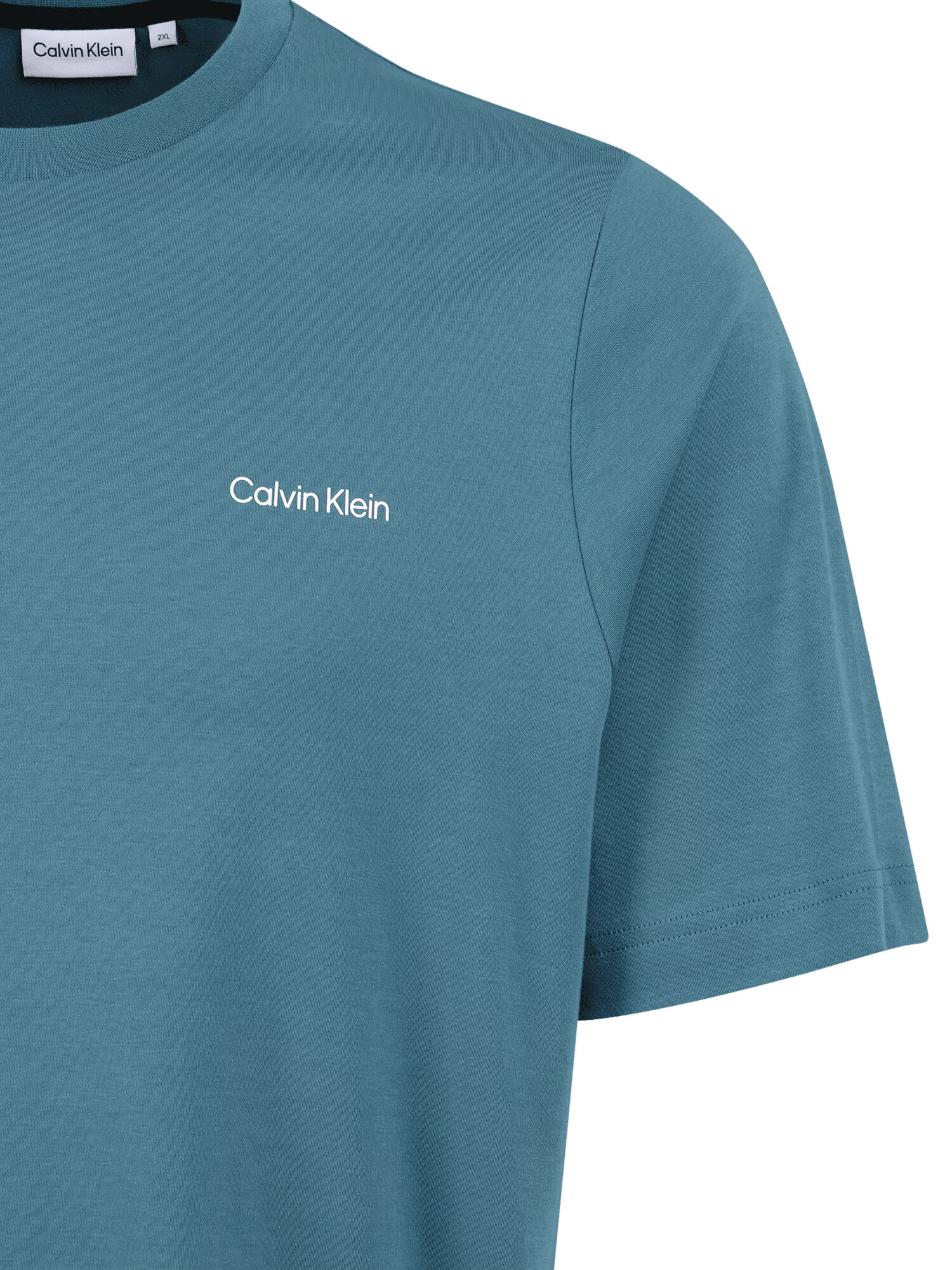 Calvin Klein Big & Tall Tricou albastru pastel / alb - Pled.ro