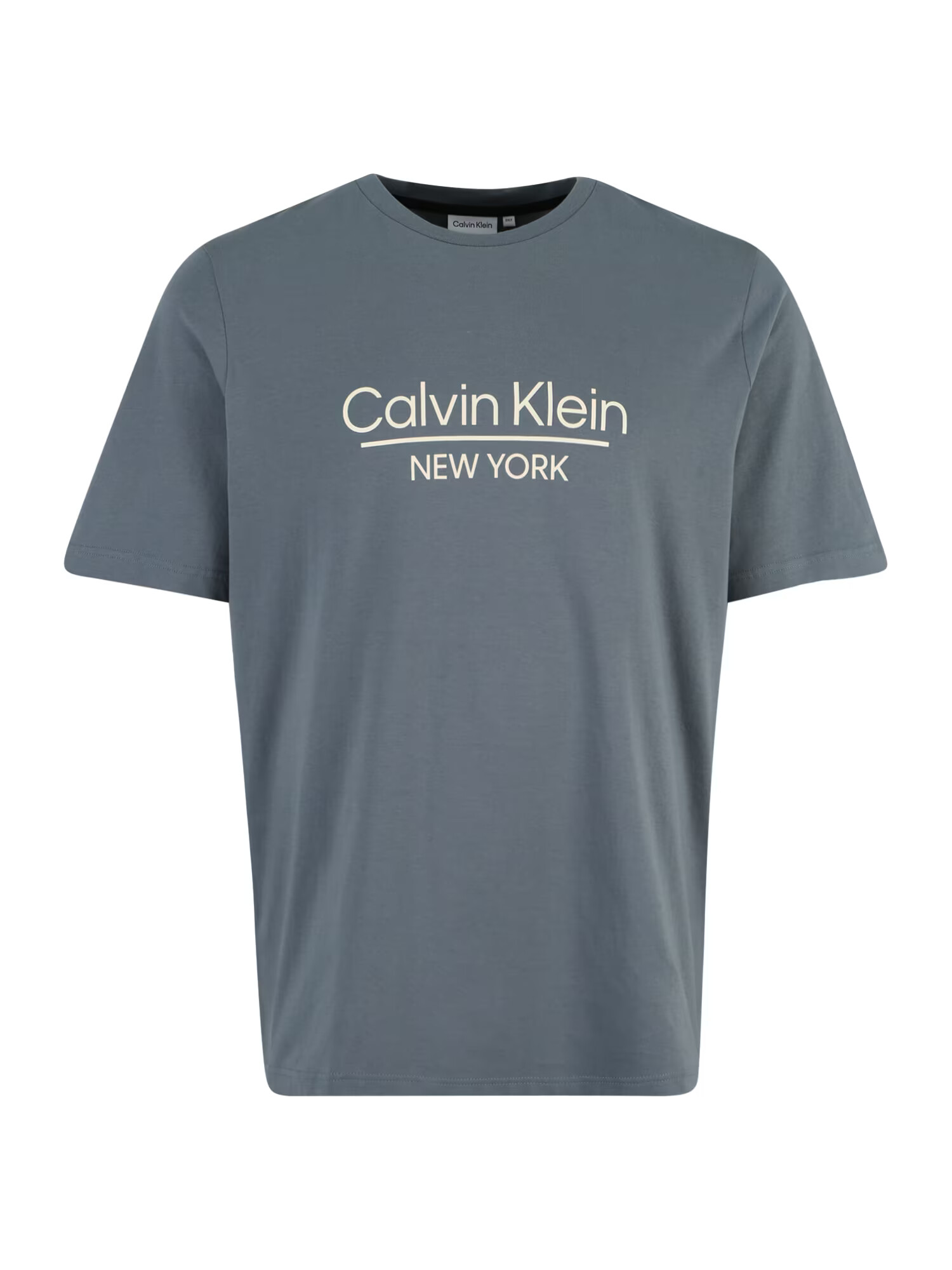 Calvin Klein Big & Tall Tricou gri închis / alb - Pled.ro