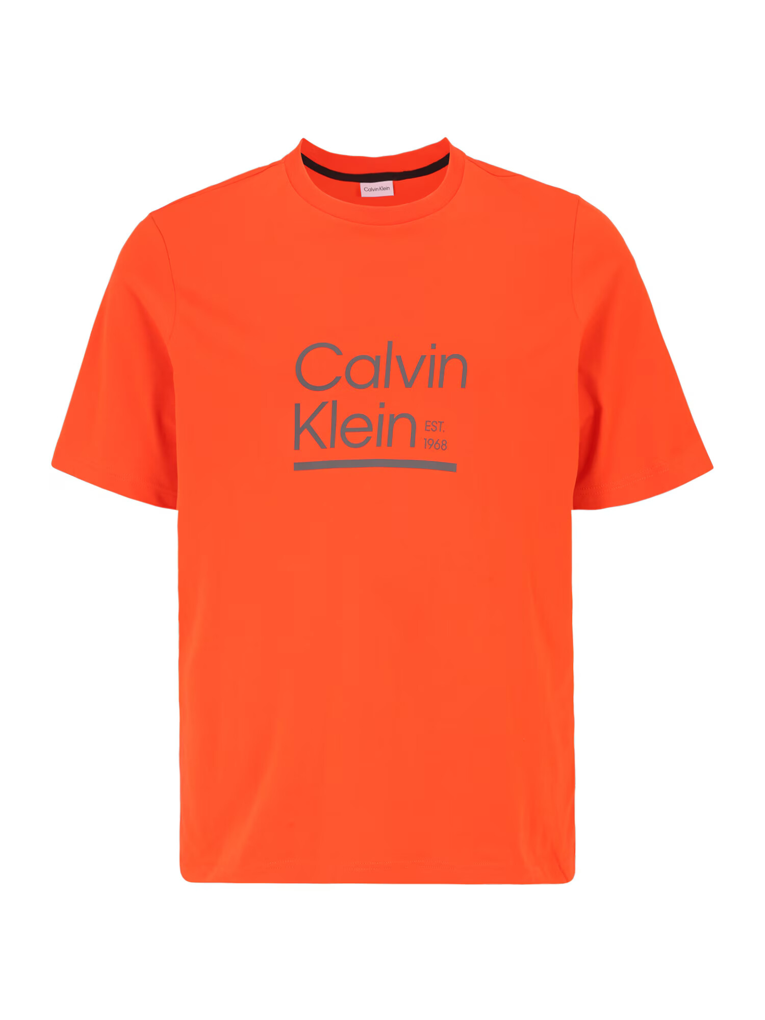 Calvin Klein Big & Tall Tricou gri / portocaliu - Pled.ro