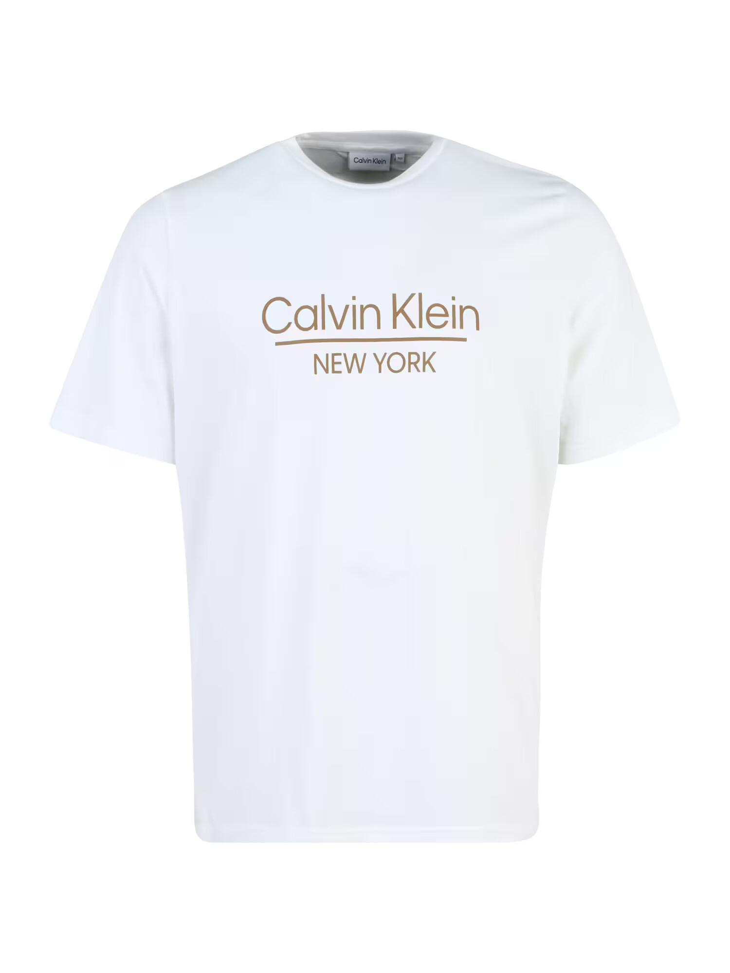 Calvin Klein Big & Tall Tricou maro / alb - Pled.ro