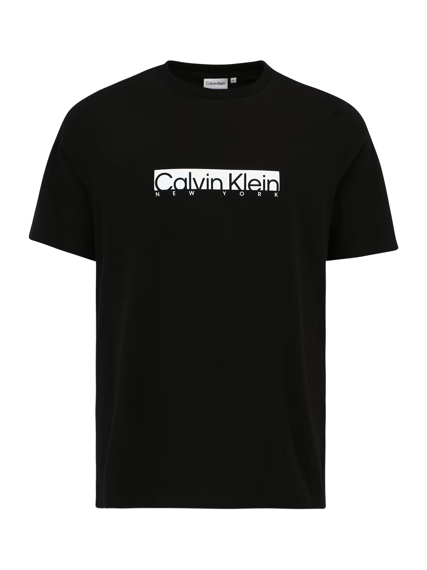 Calvin Klein Big & Tall Tricou negru / alb - Pled.ro