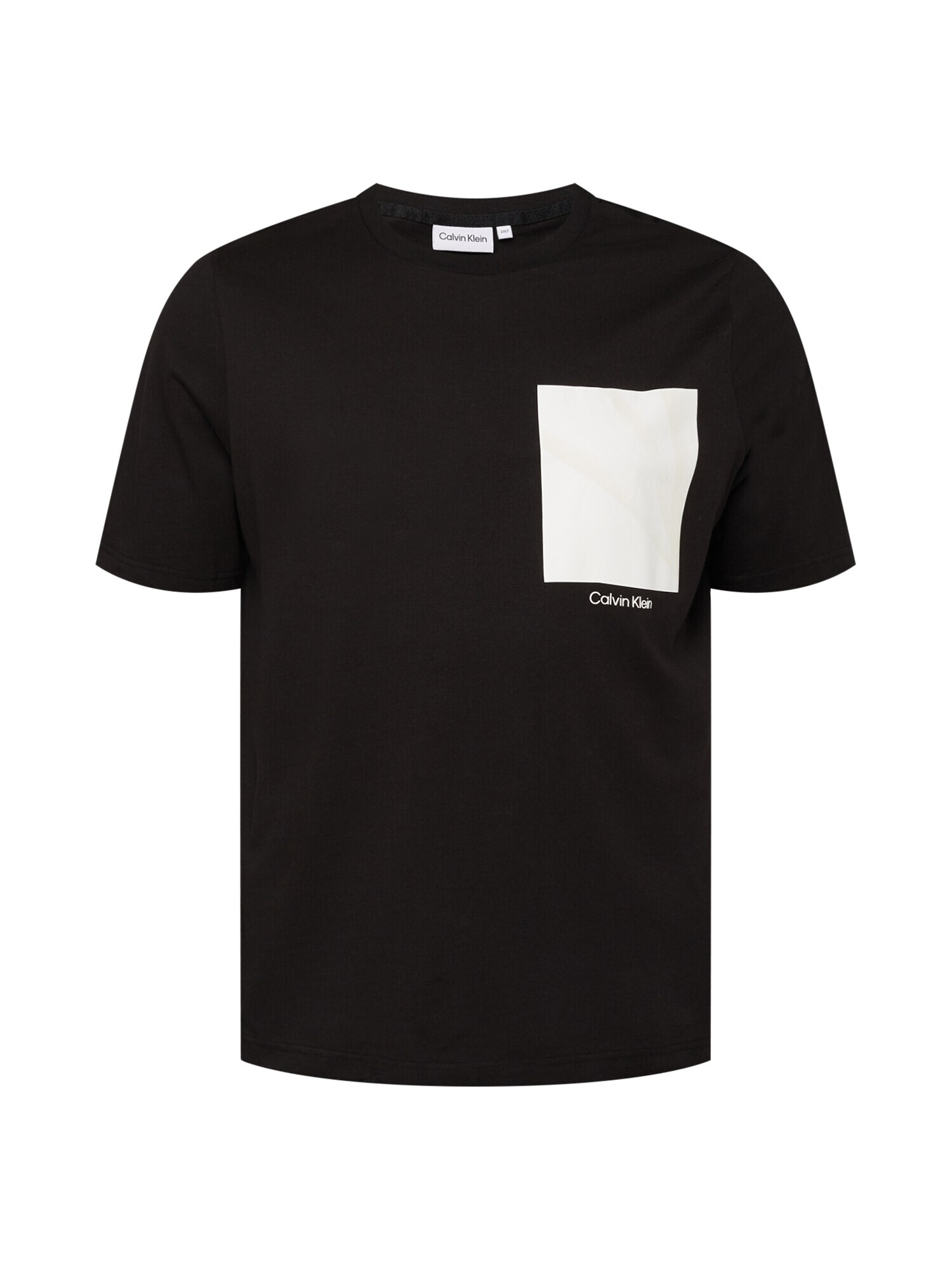 Calvin Klein Big & Tall Tricou negru / alb - Pled.ro