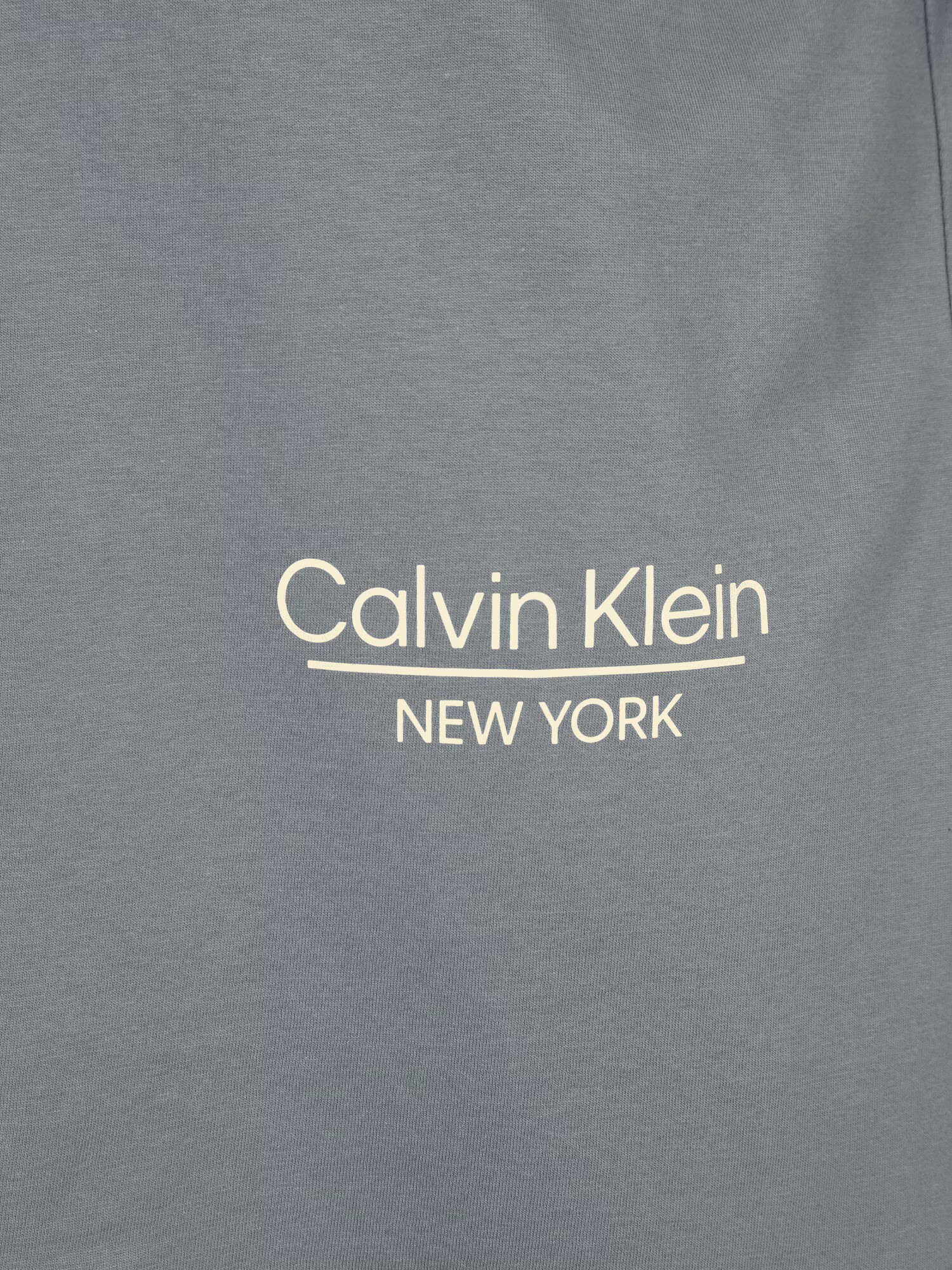 Calvin Klein Big & Tall Tricou 'NEW YORK' galben pastel / gri - Pled.ro