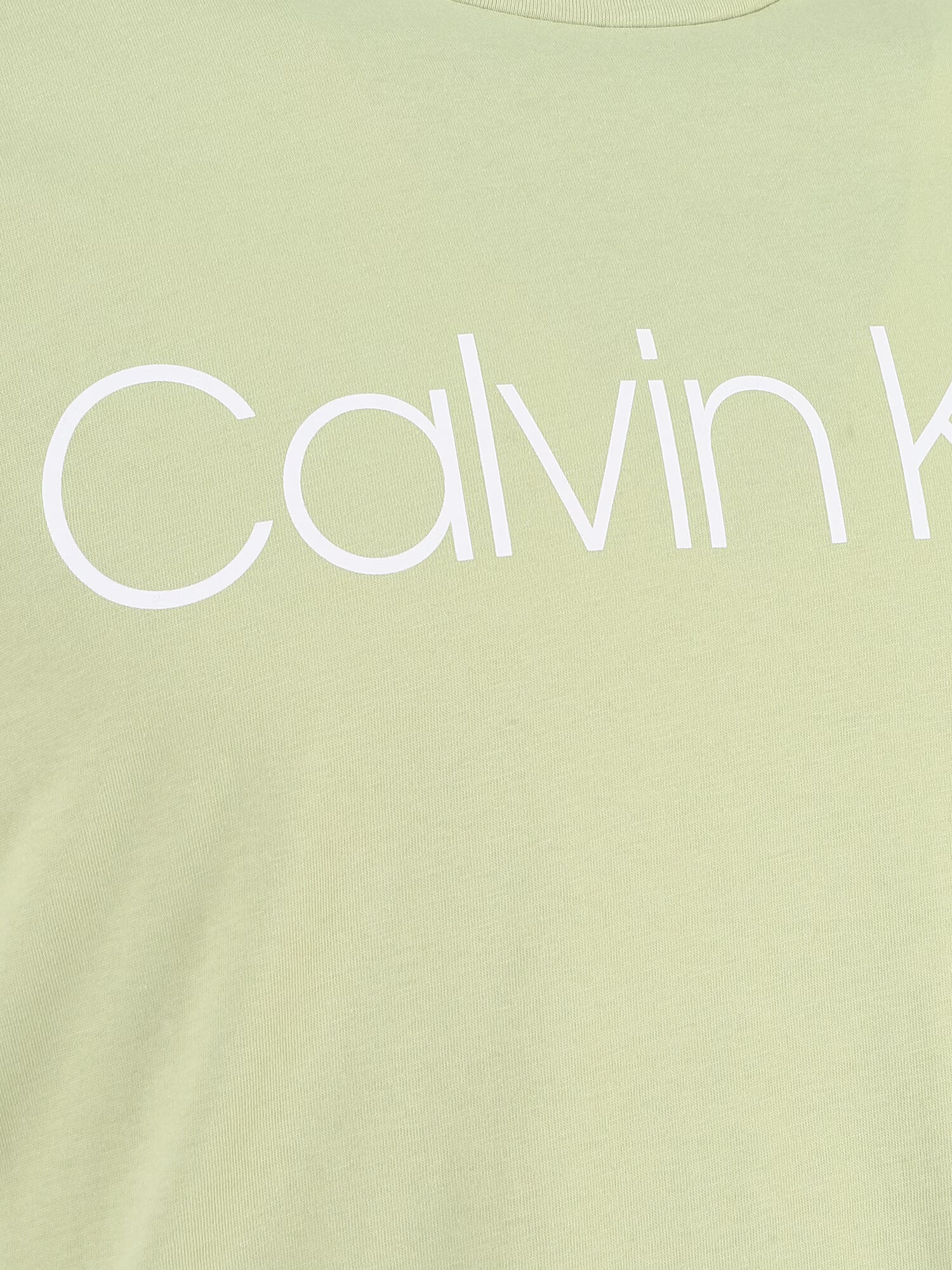 Calvin Klein Big & Tall Tricou verde / alb - Pled.ro